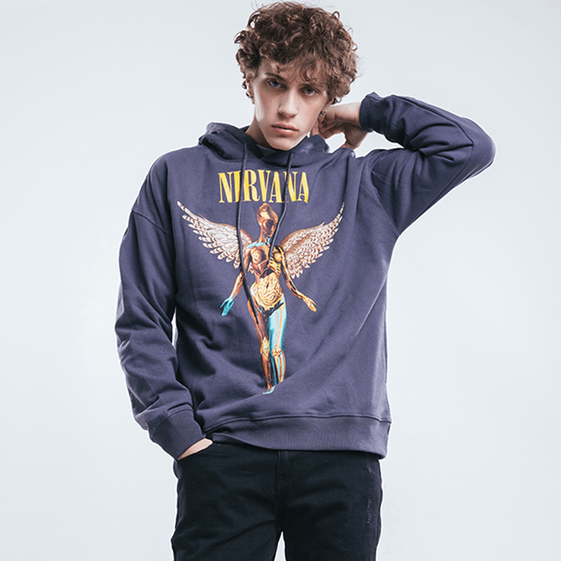 European and American Fashion Brand Nirvana Band Angel Sweatshirt Hoodie