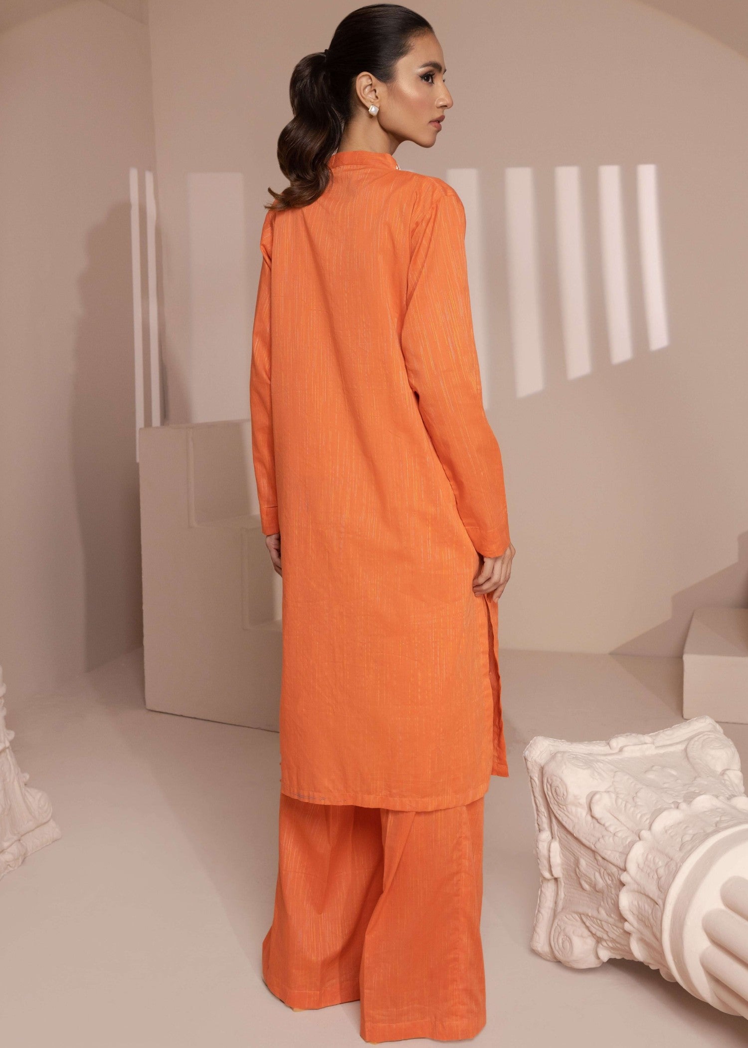 cambric Gown in Orange