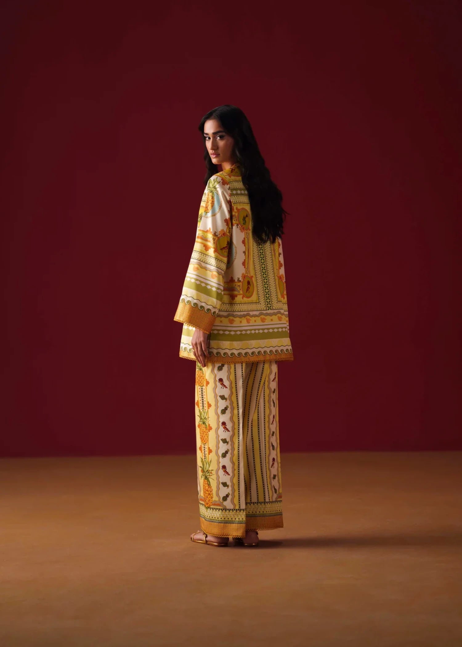 crepe Co Ord Sets in Mellow yellow
