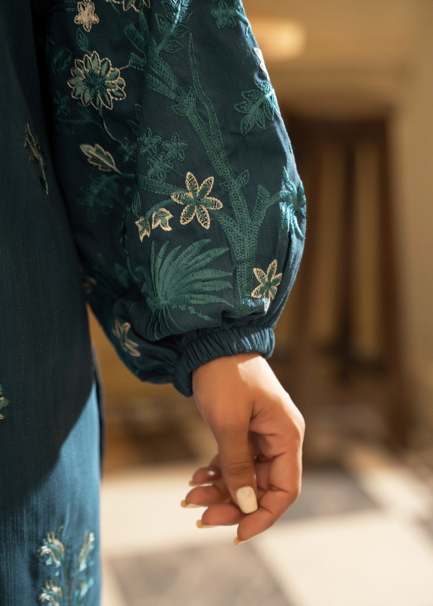 khaddar Co Ord Sets in Teal