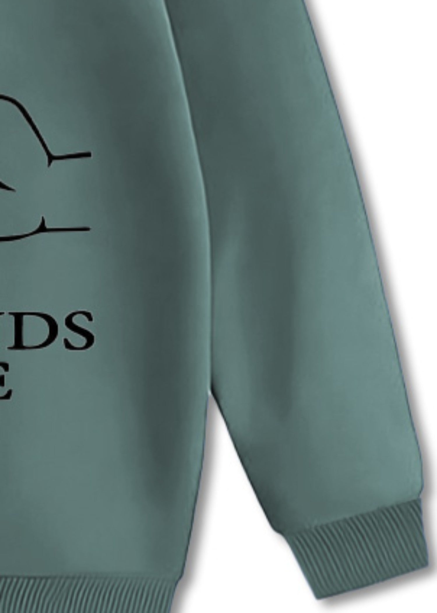 fleece Sweatshirt in Fern green