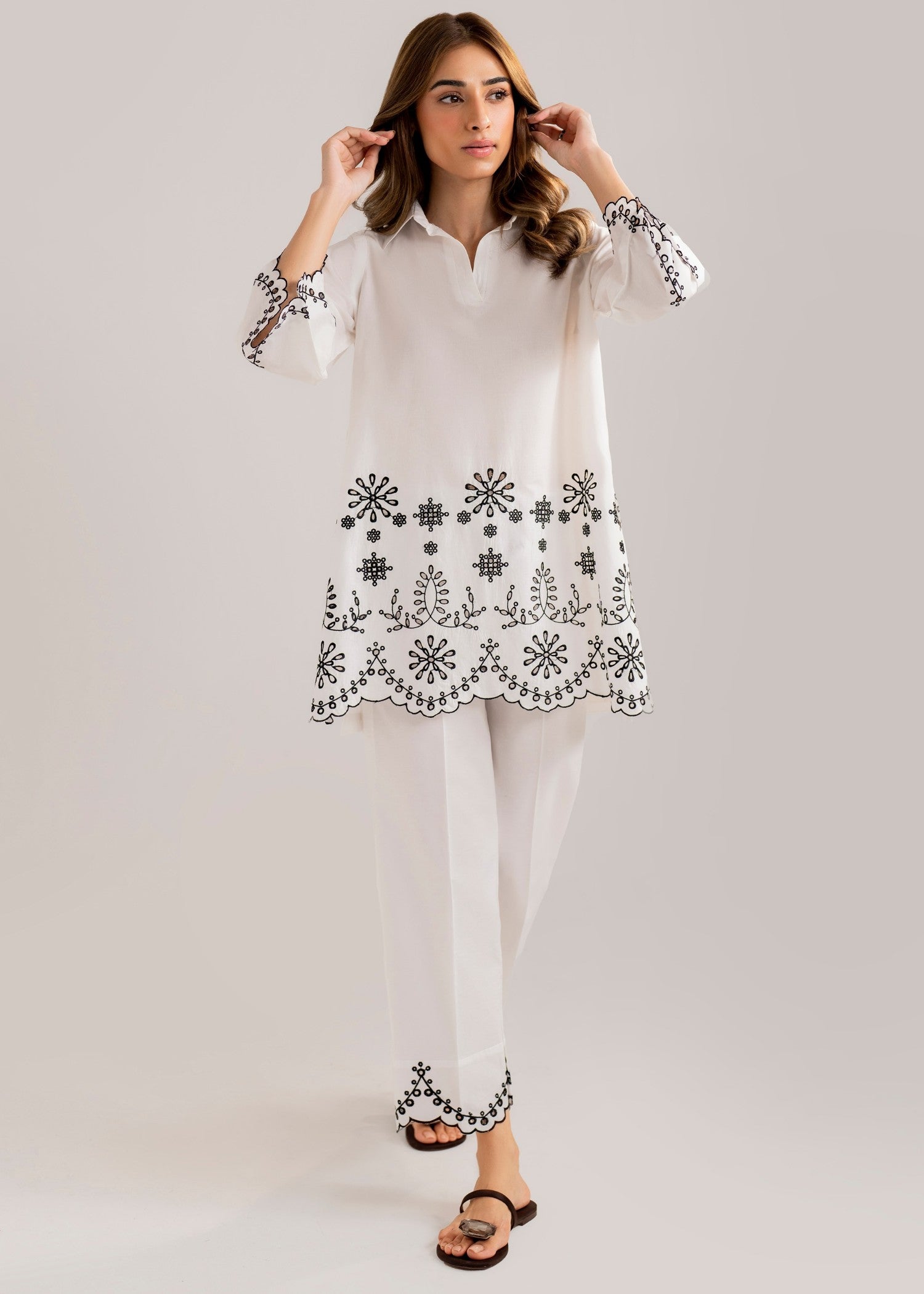 cotton Co Ord Sets in Eggshell