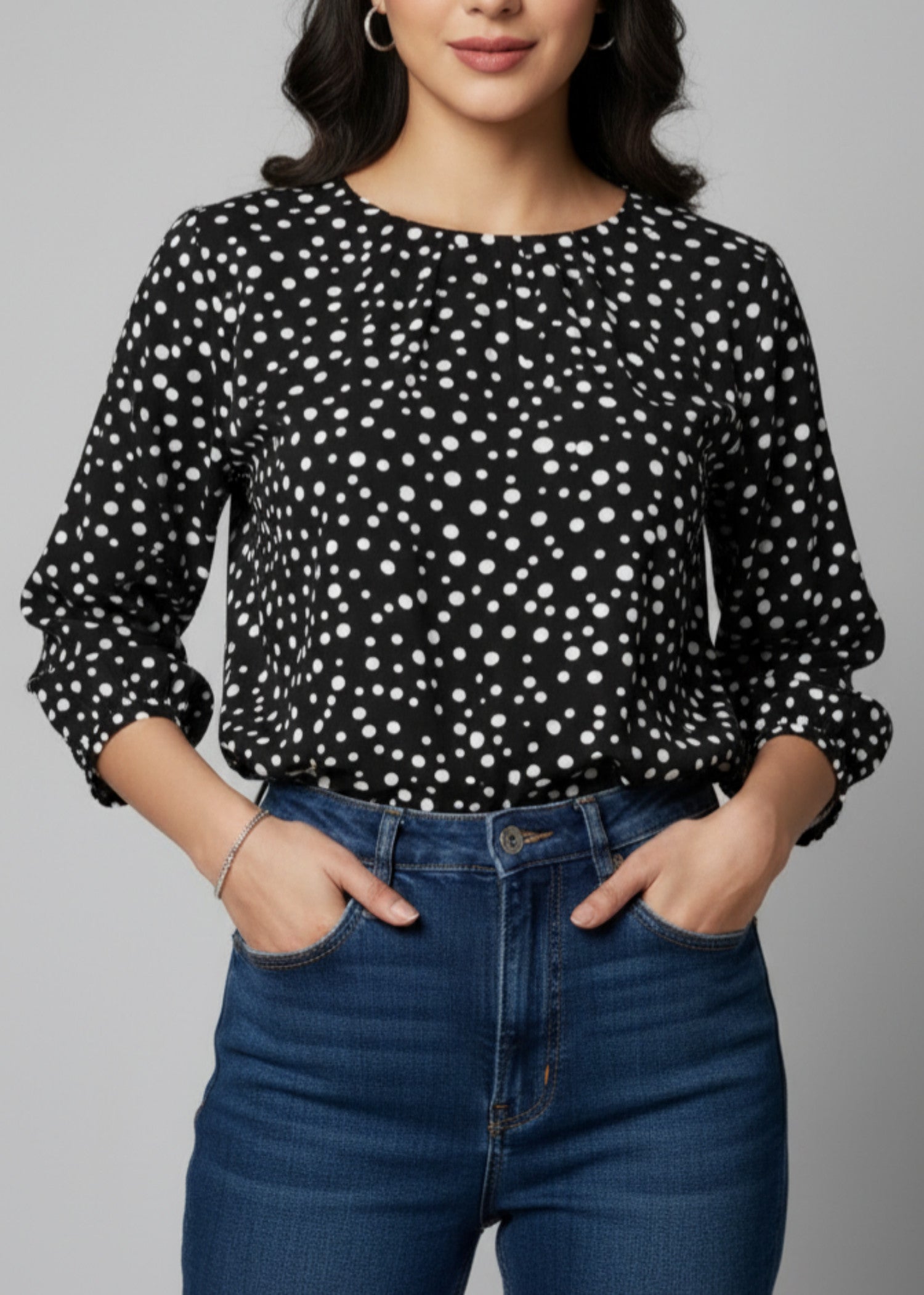 linen Tunic in Black