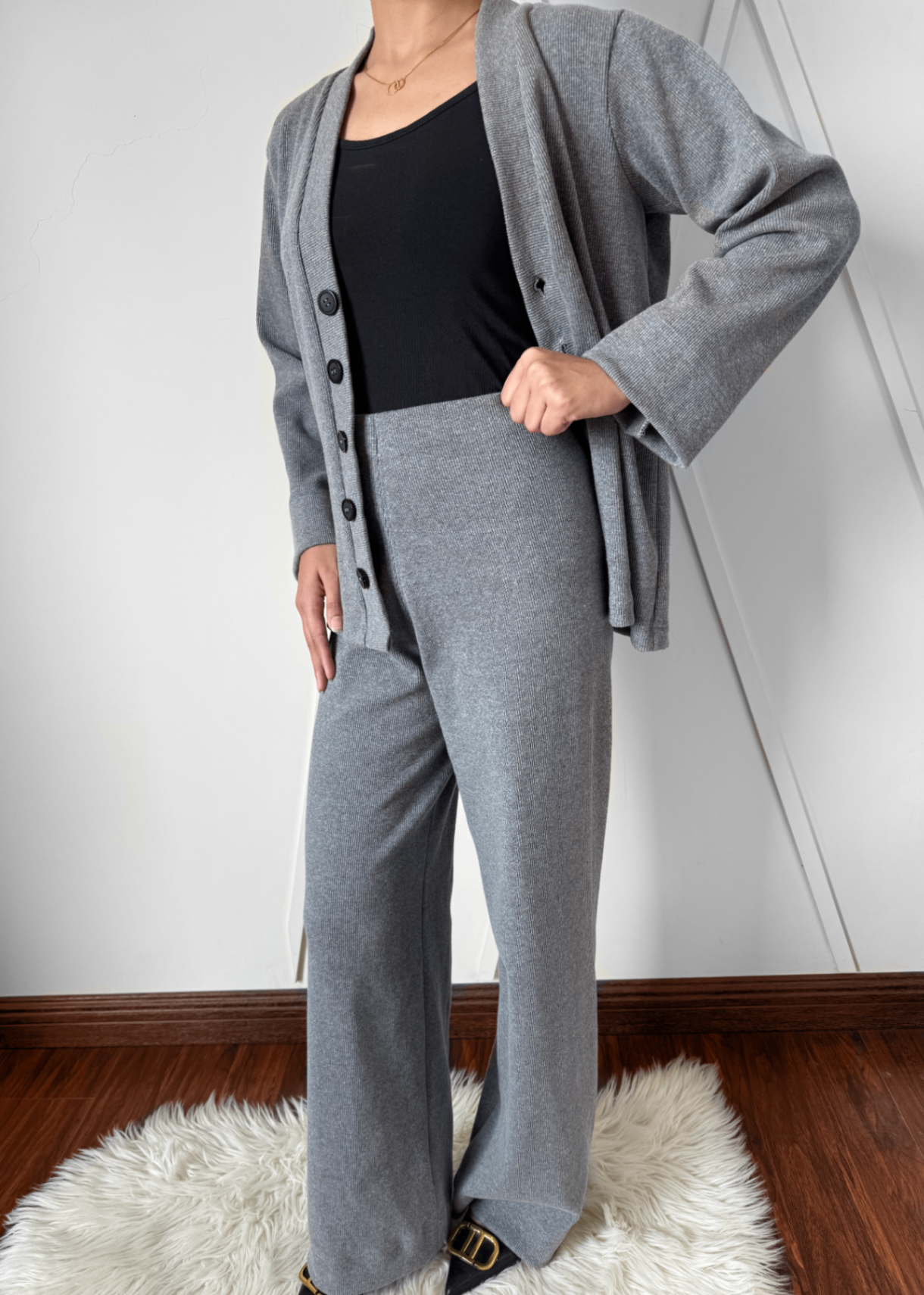 jersey knit Co Ord Sets in Cool grey