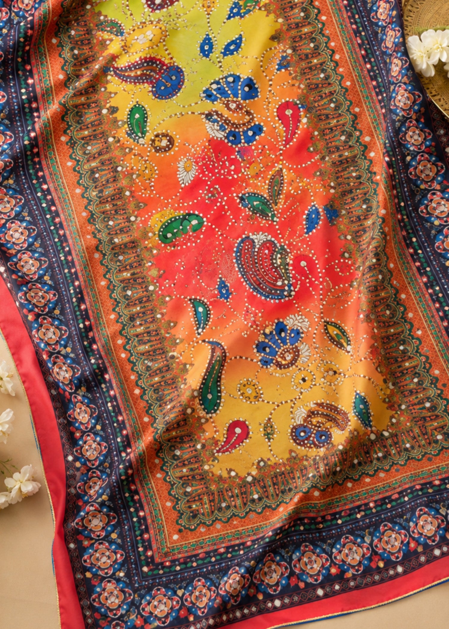 Dupatta in Multi Color by - Trendy Women Dupatta QSZ1379