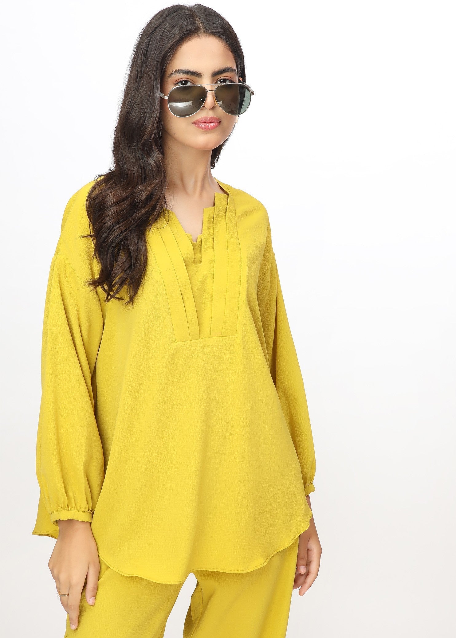 georgette Co Ord Sets in Key lime