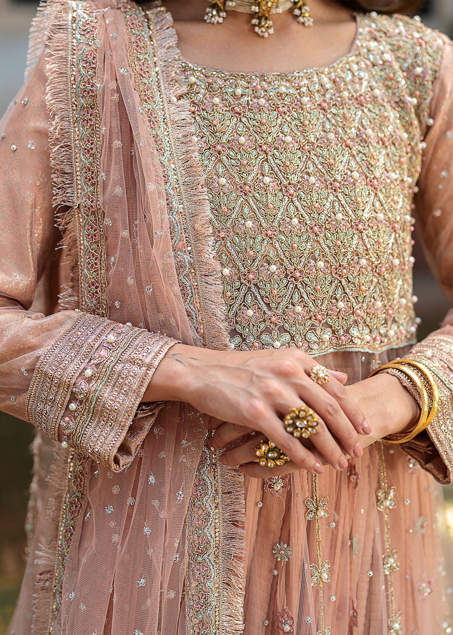 net Maxi in Baby pink