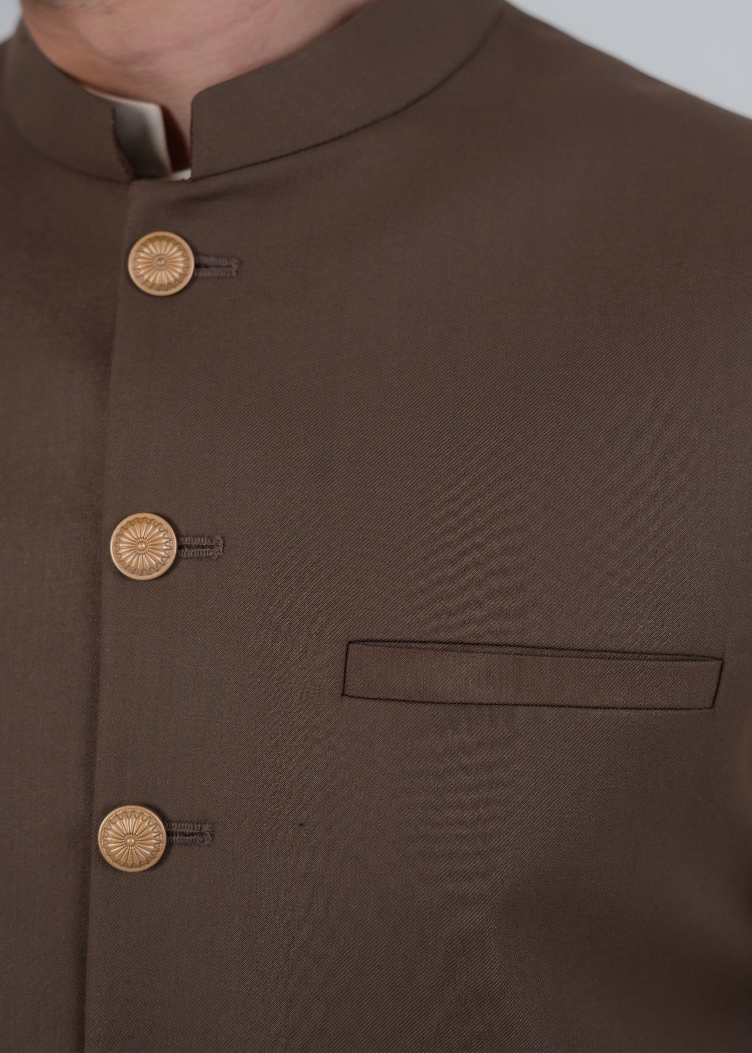 suiting Waistcoat in Chocolate brown