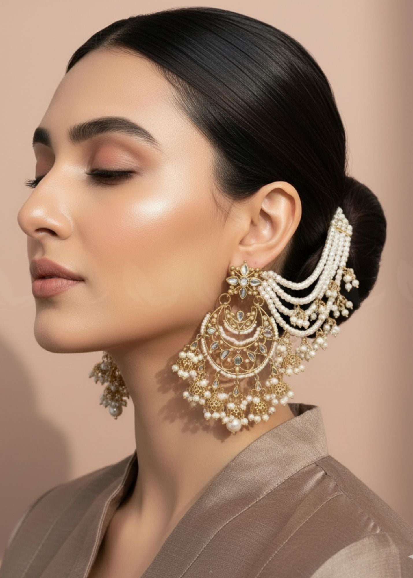 Earrings in Pearl white Color by - Trendy Women Earrings OUH2216