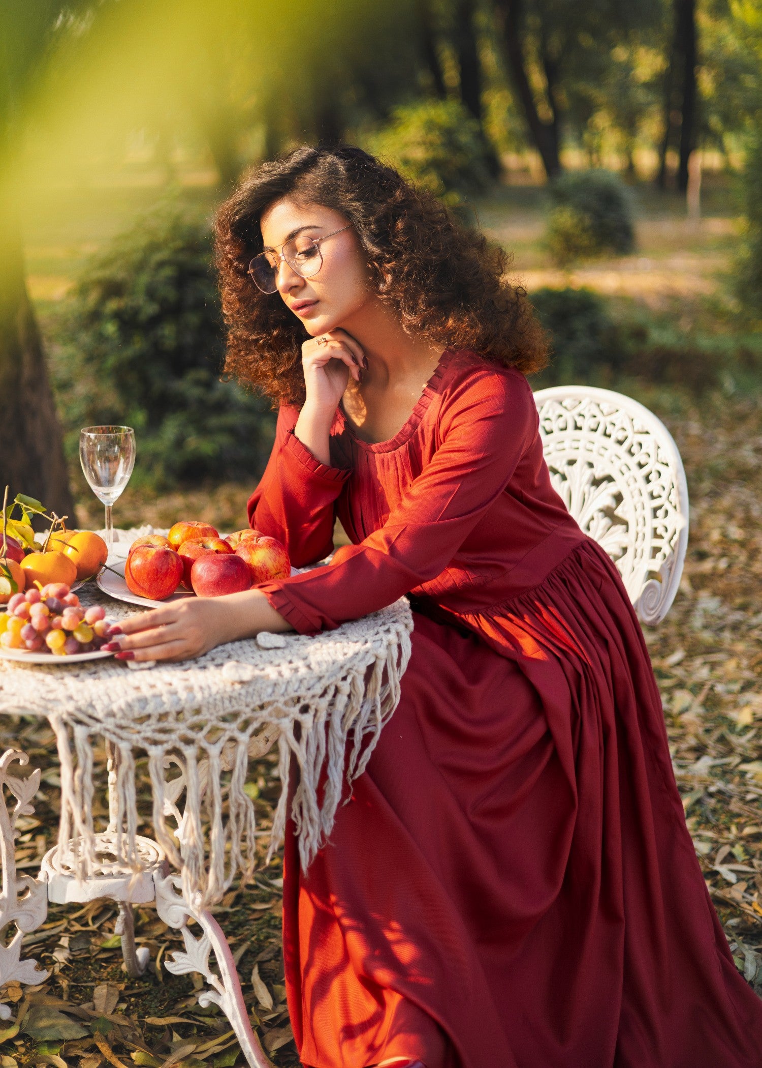 pure marina Maxi in Imperial red