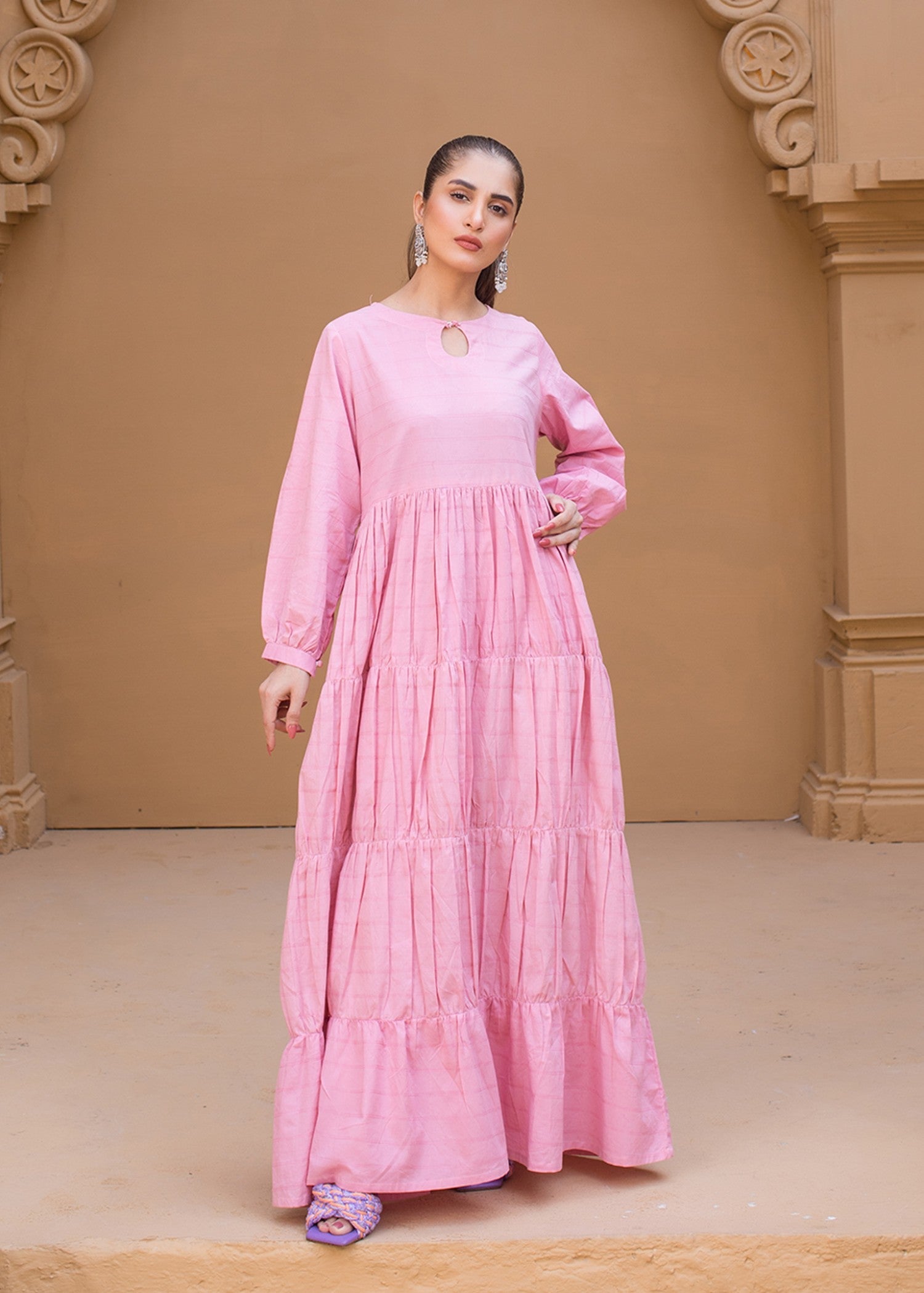 cotton Maxi in Pink