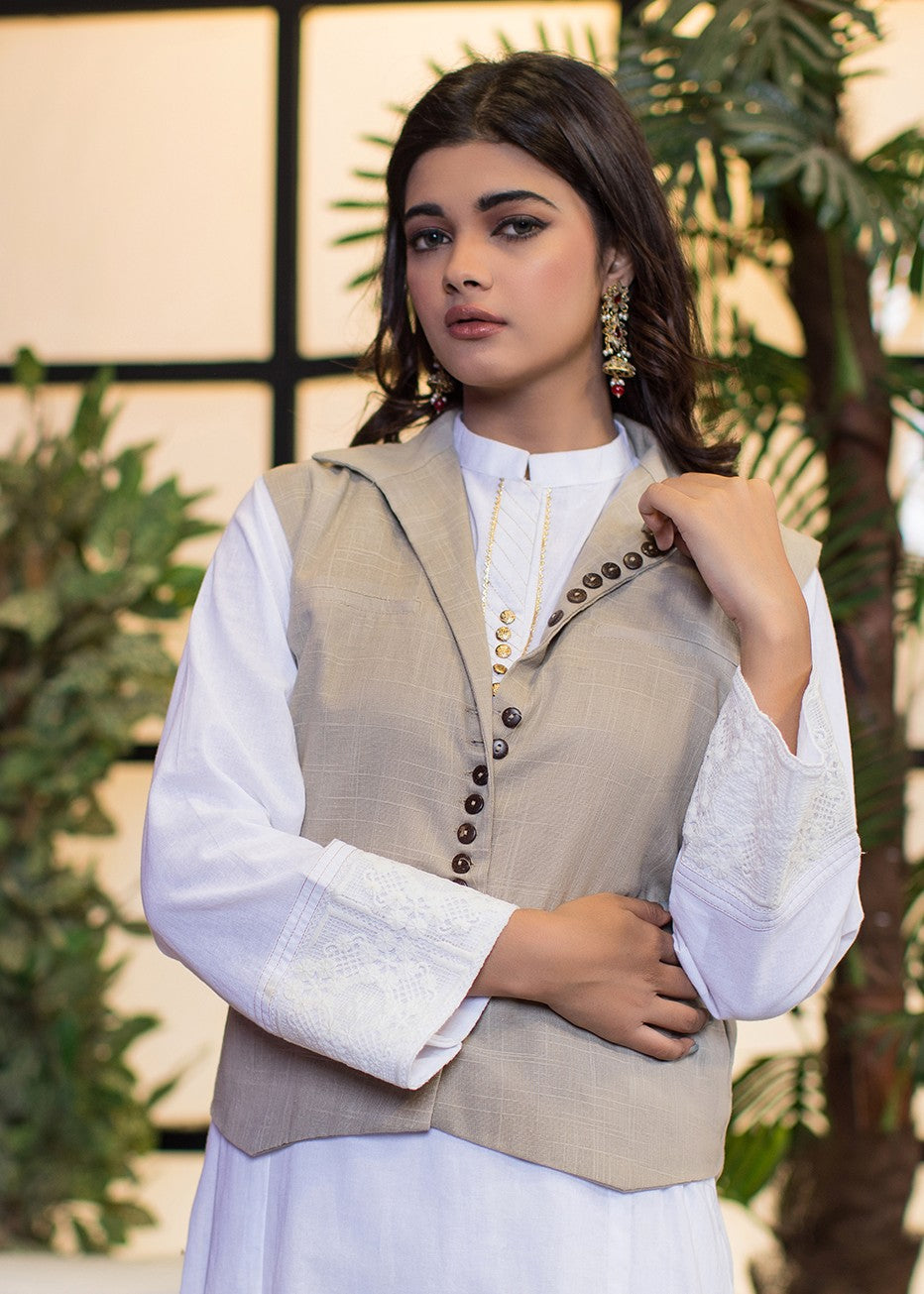 cotton Jacket in Beige