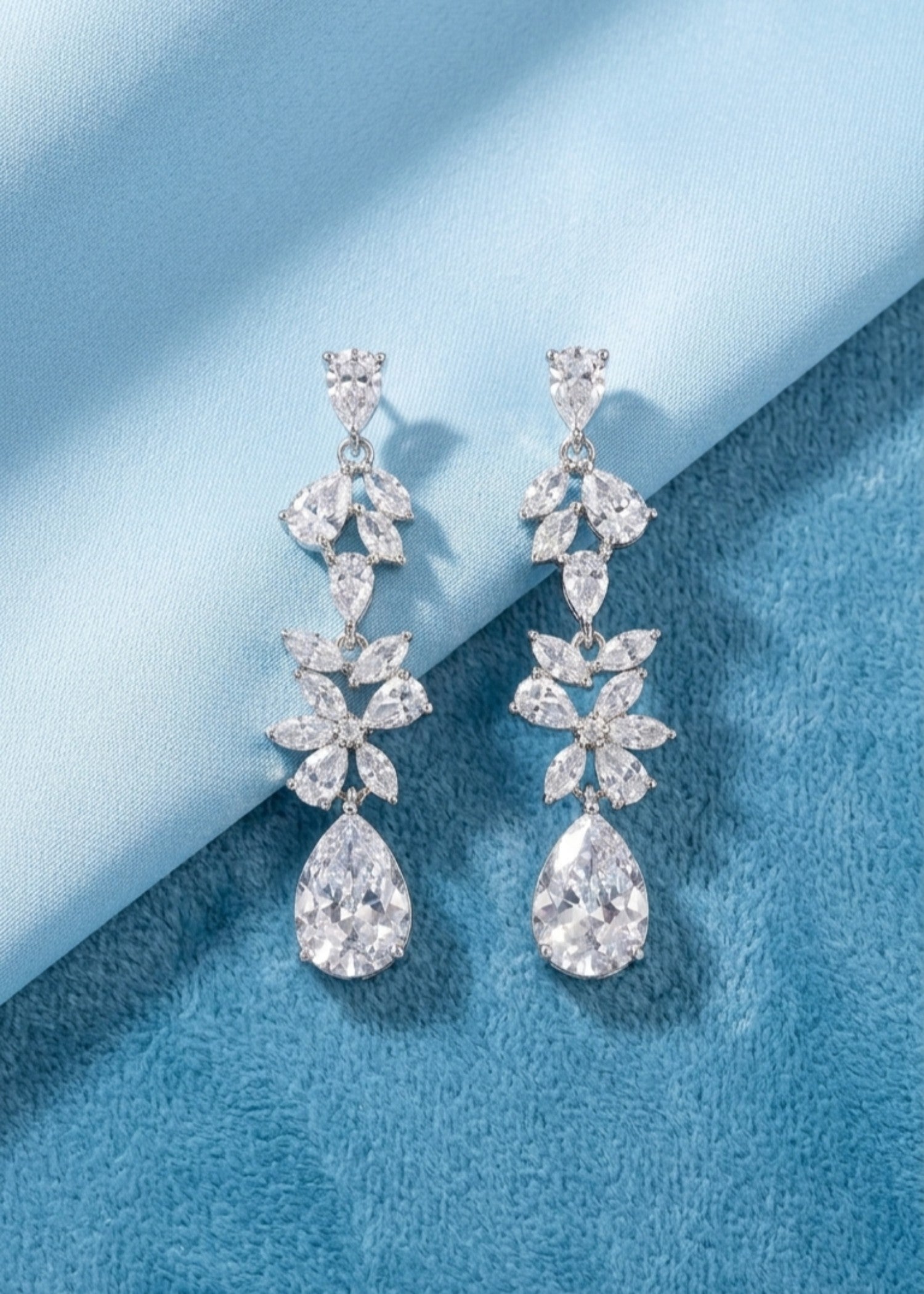 Earrings in Silver Color by - Trendy Women Earrings UFZ4803