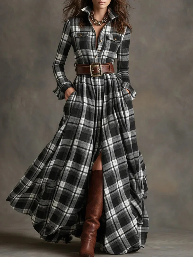 MELISSA PLAID DRESS