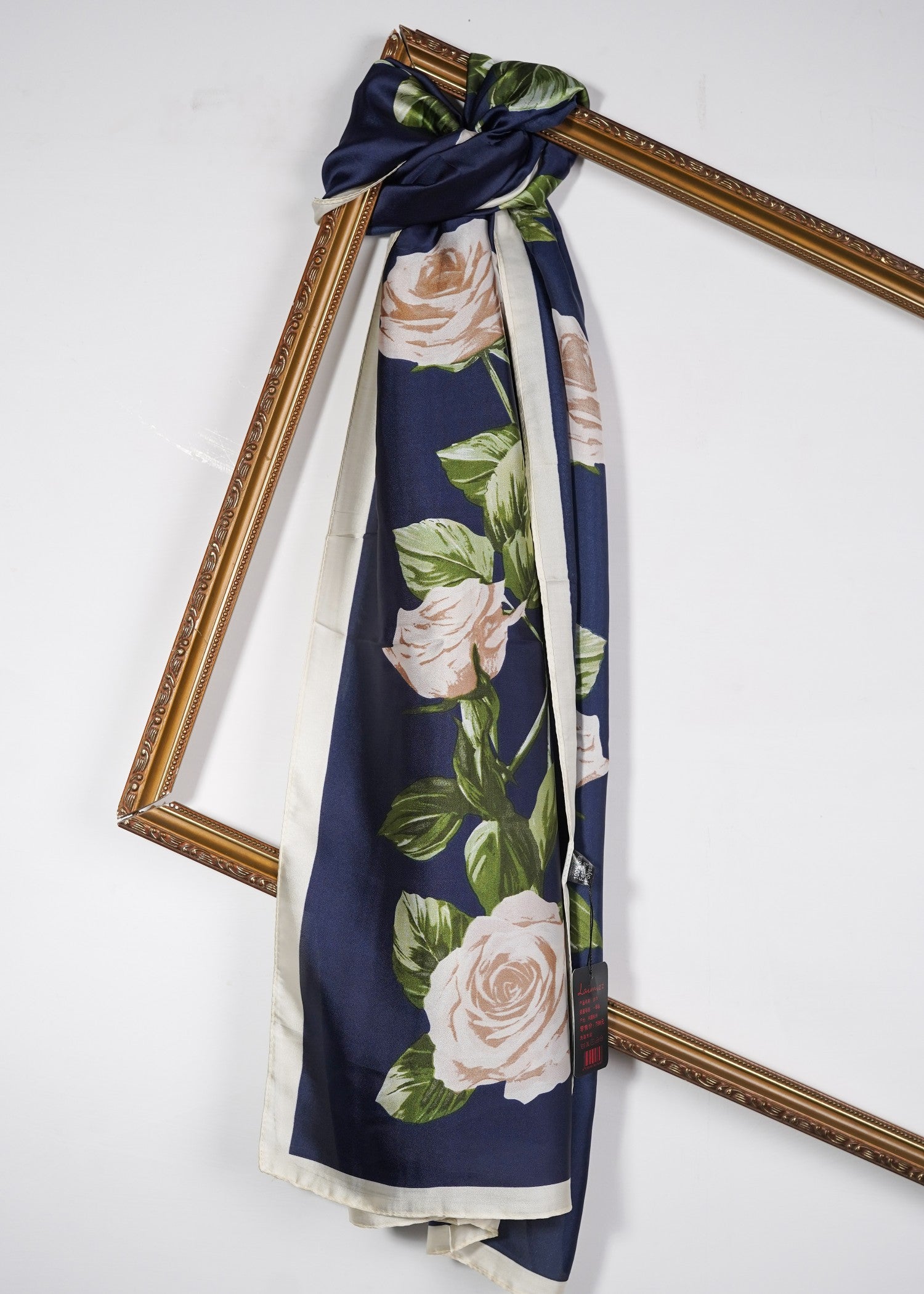 silk Hijab in Navy blue