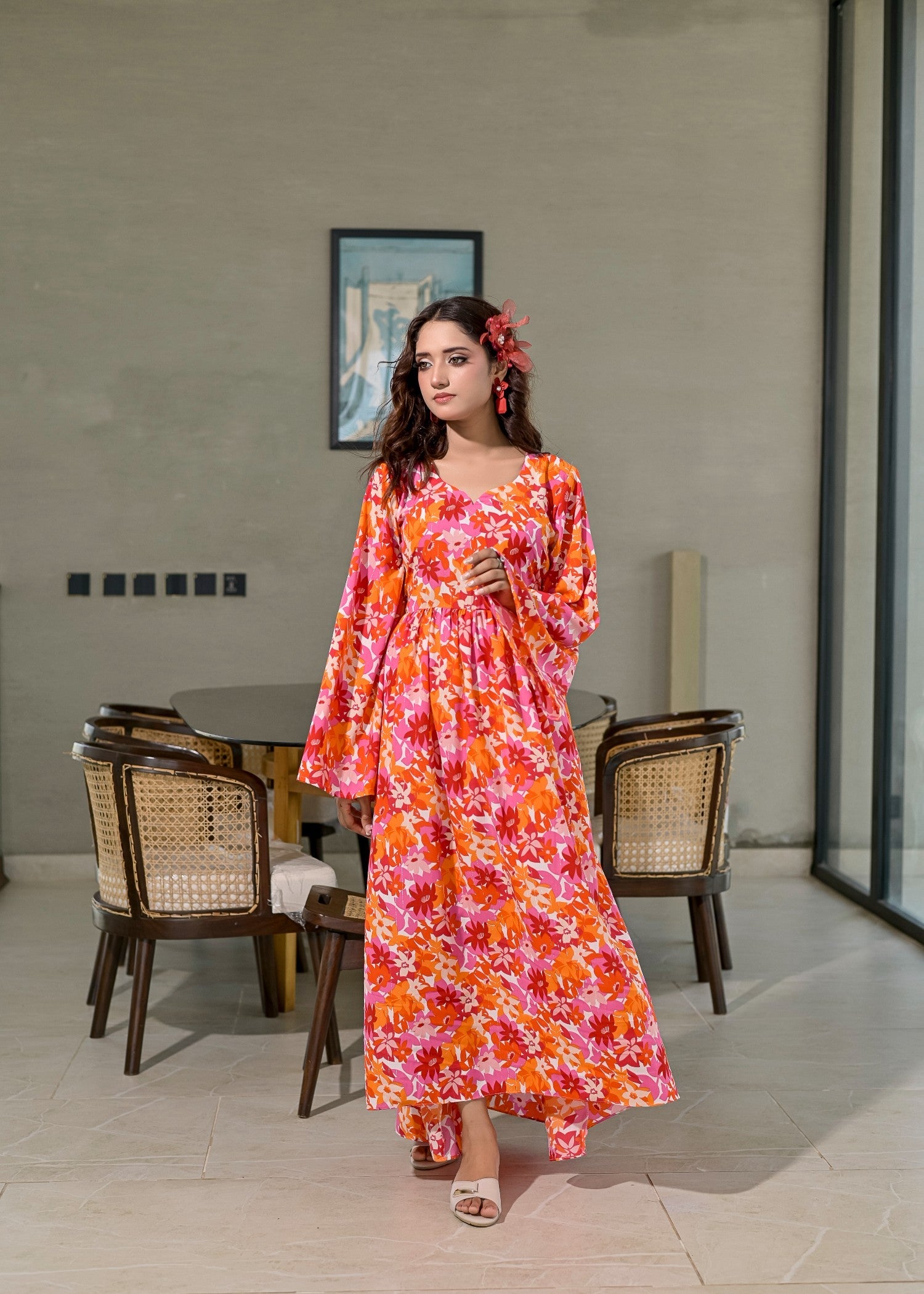 chiffon Maxi in Multi