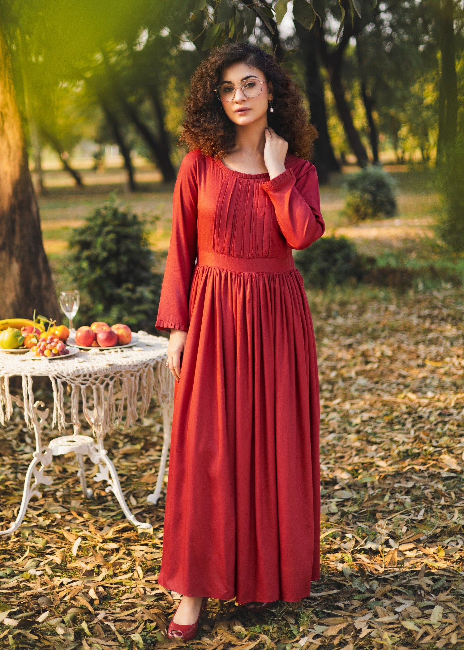 pure marina Maxi in Imperial red