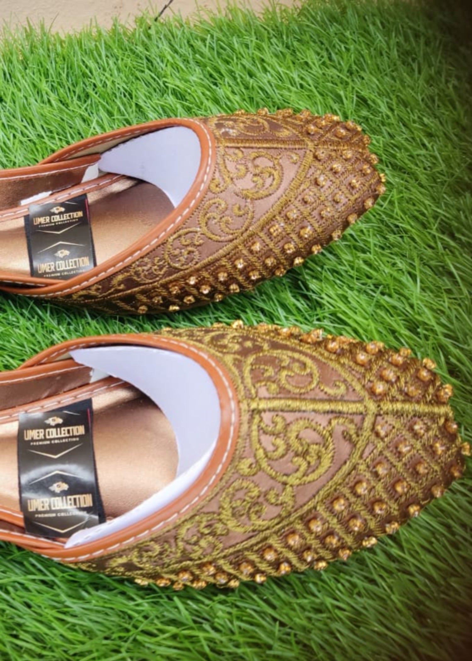 Khussa in Brown by - High Quality Women Khussa WRI1293
