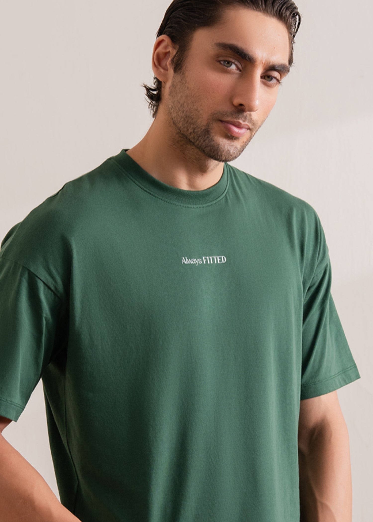 cotton T Shirt in Green