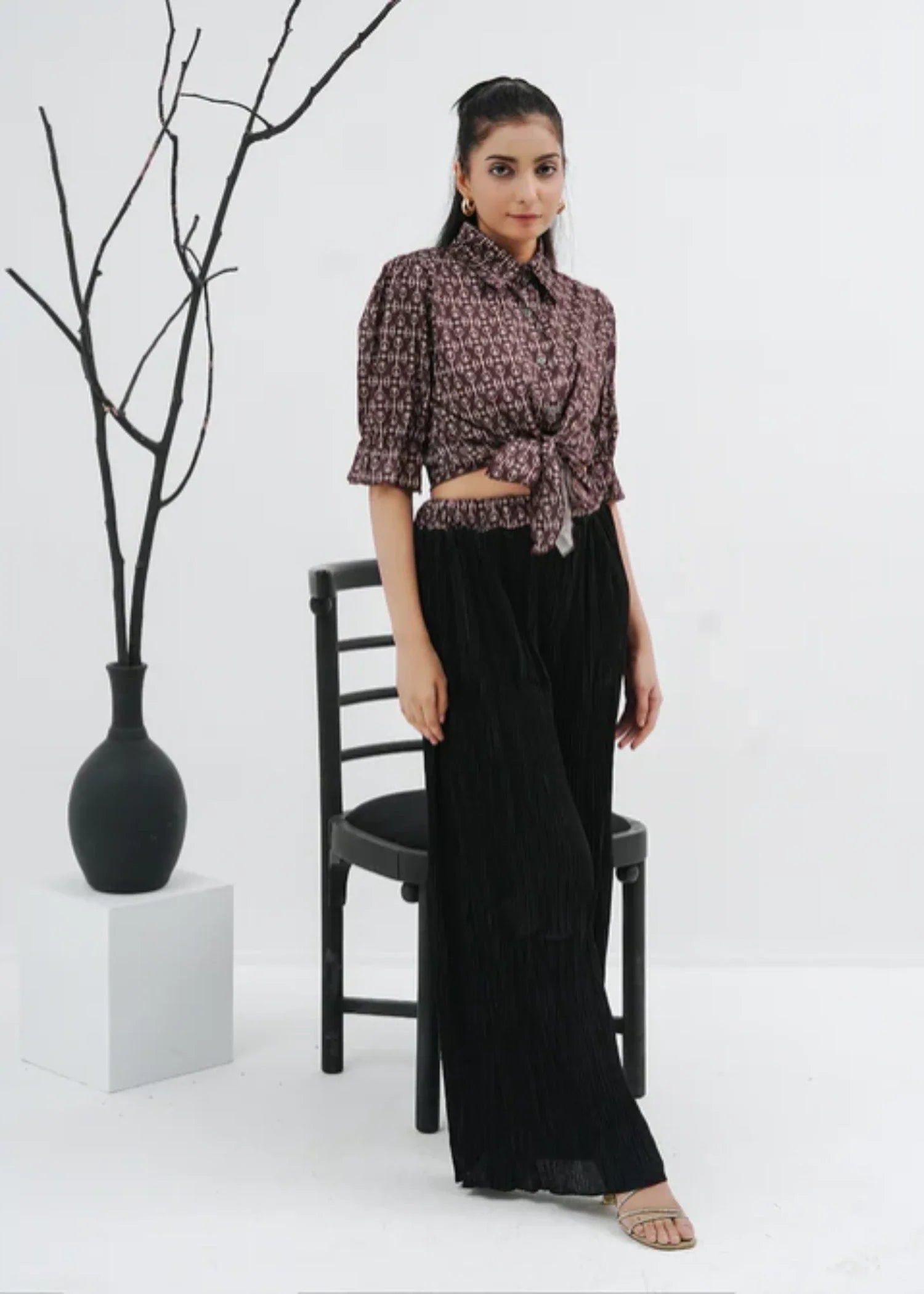 chiffon Co Ord Sets in Brown