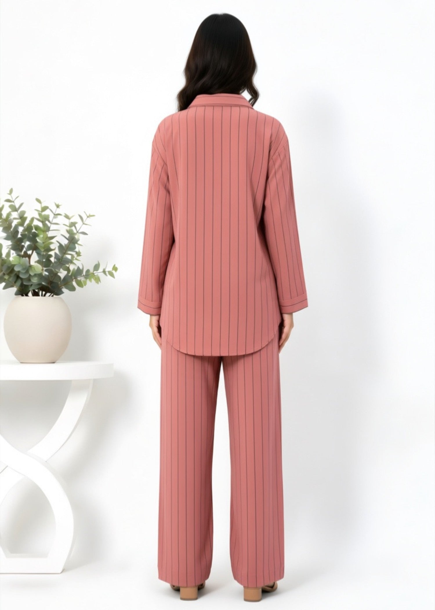 georgette Co Ord Sets in Carnation pink