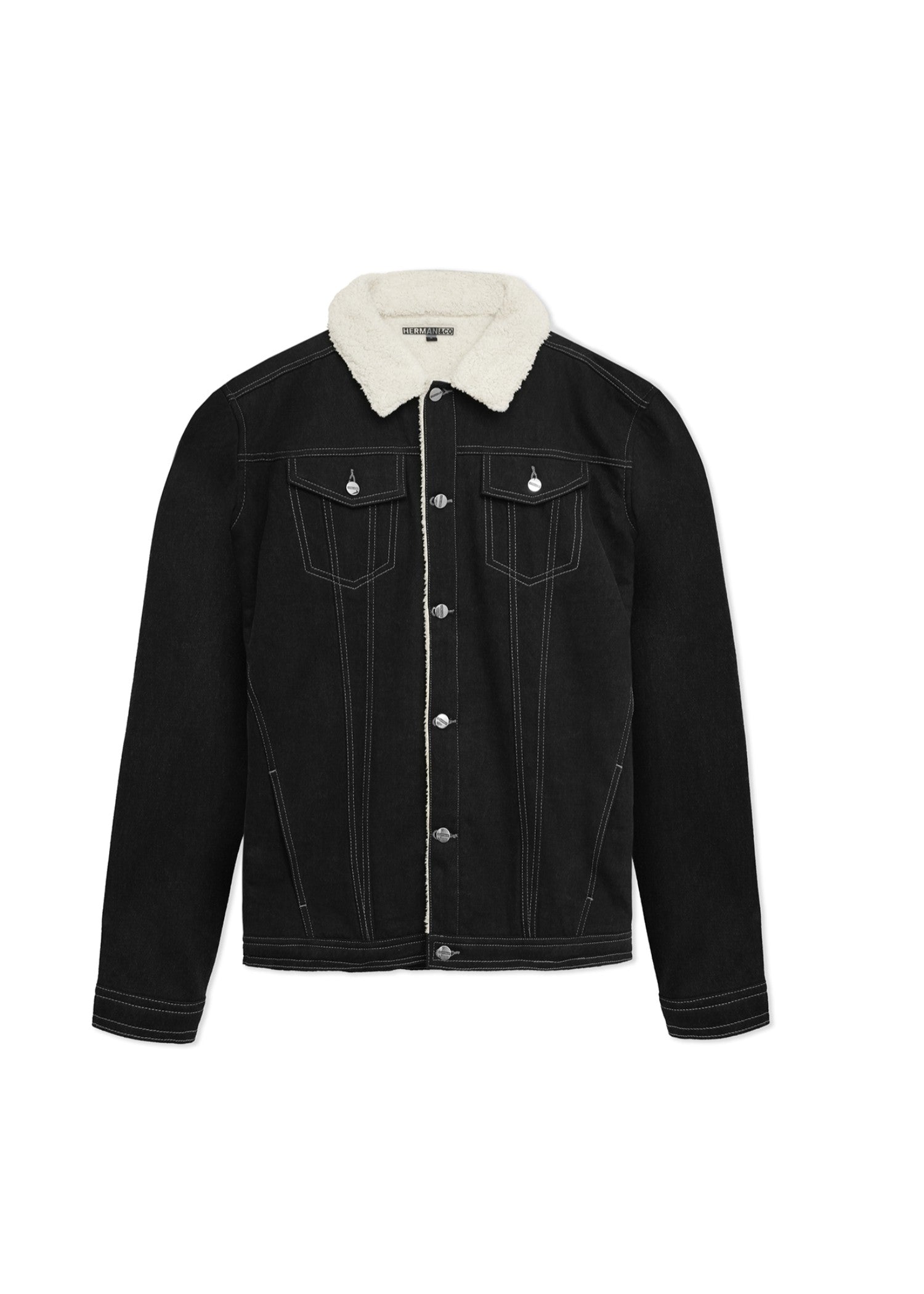 denim Jacket in Jet black
