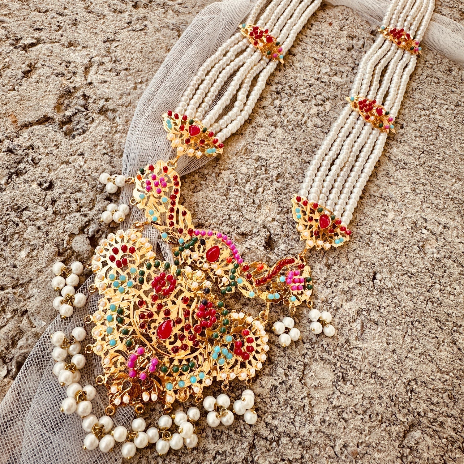 Jewelry Set in Multi Color by - Trendy Women Jewelry Set WNH7671