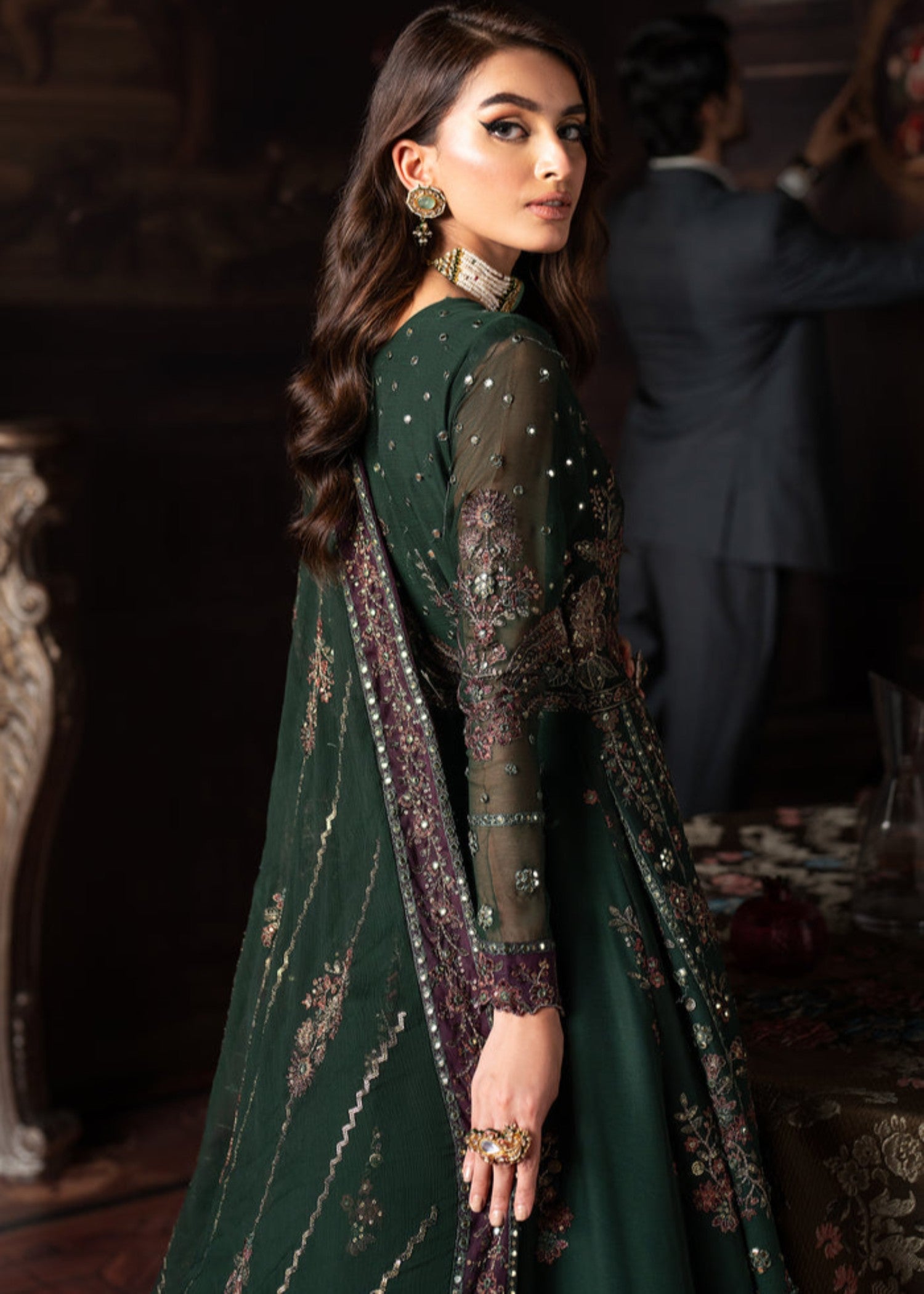 net Maxi in Bottle green