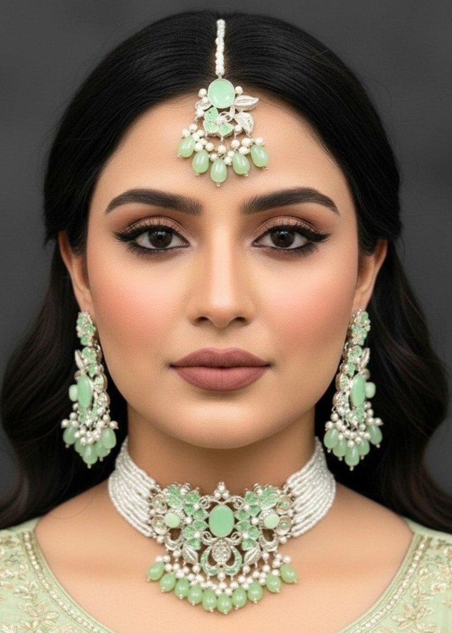 Choker in Mint green Color by - Trendy Women Choker LYZ3152