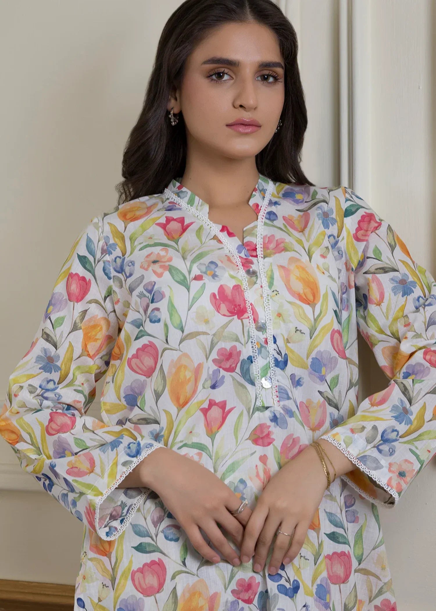 slub cambric Co Ord Sets in Multi