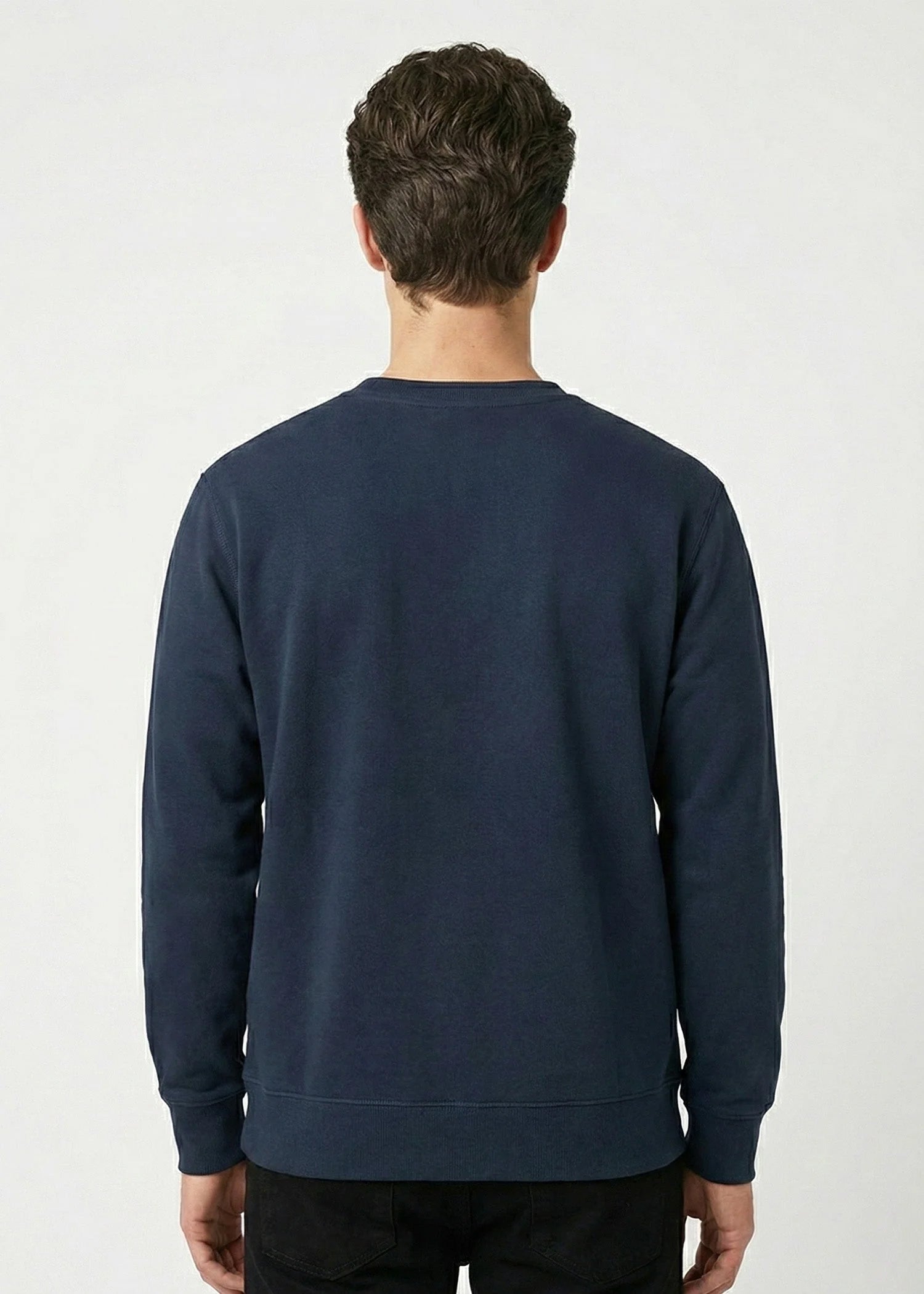 fleece Sweatshirt in Navy blue