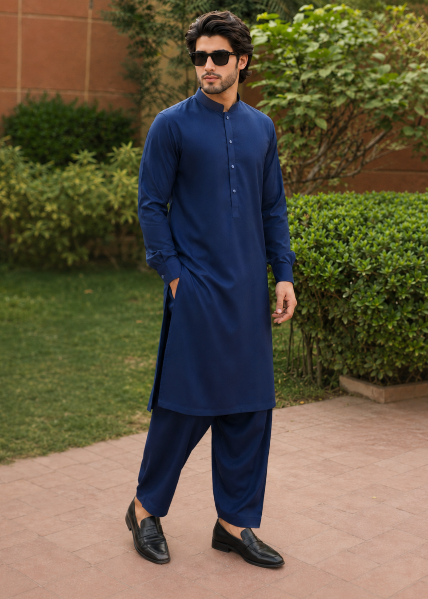 suiting Waistcoat in Blue