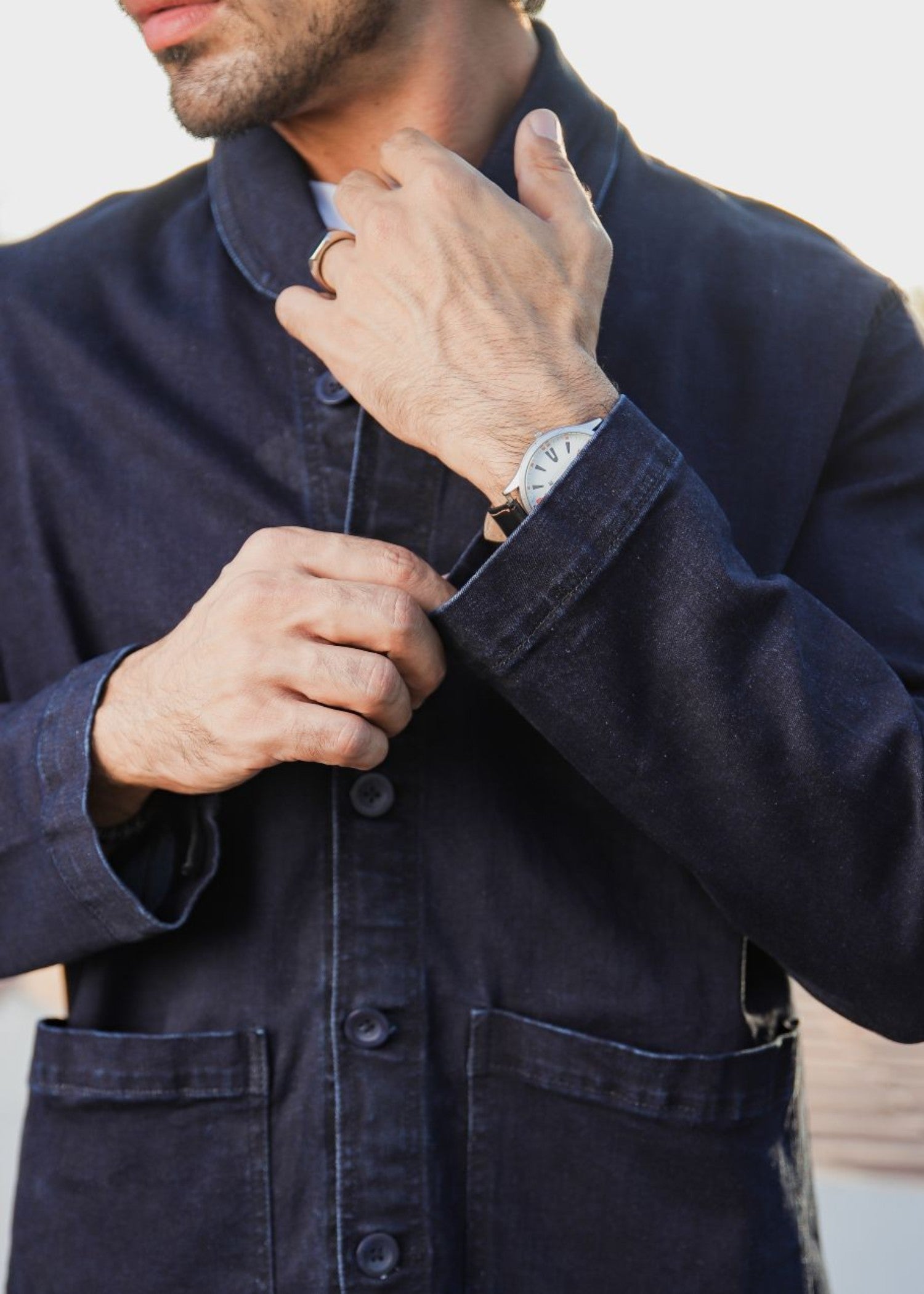 denim Jacket in Dark blue