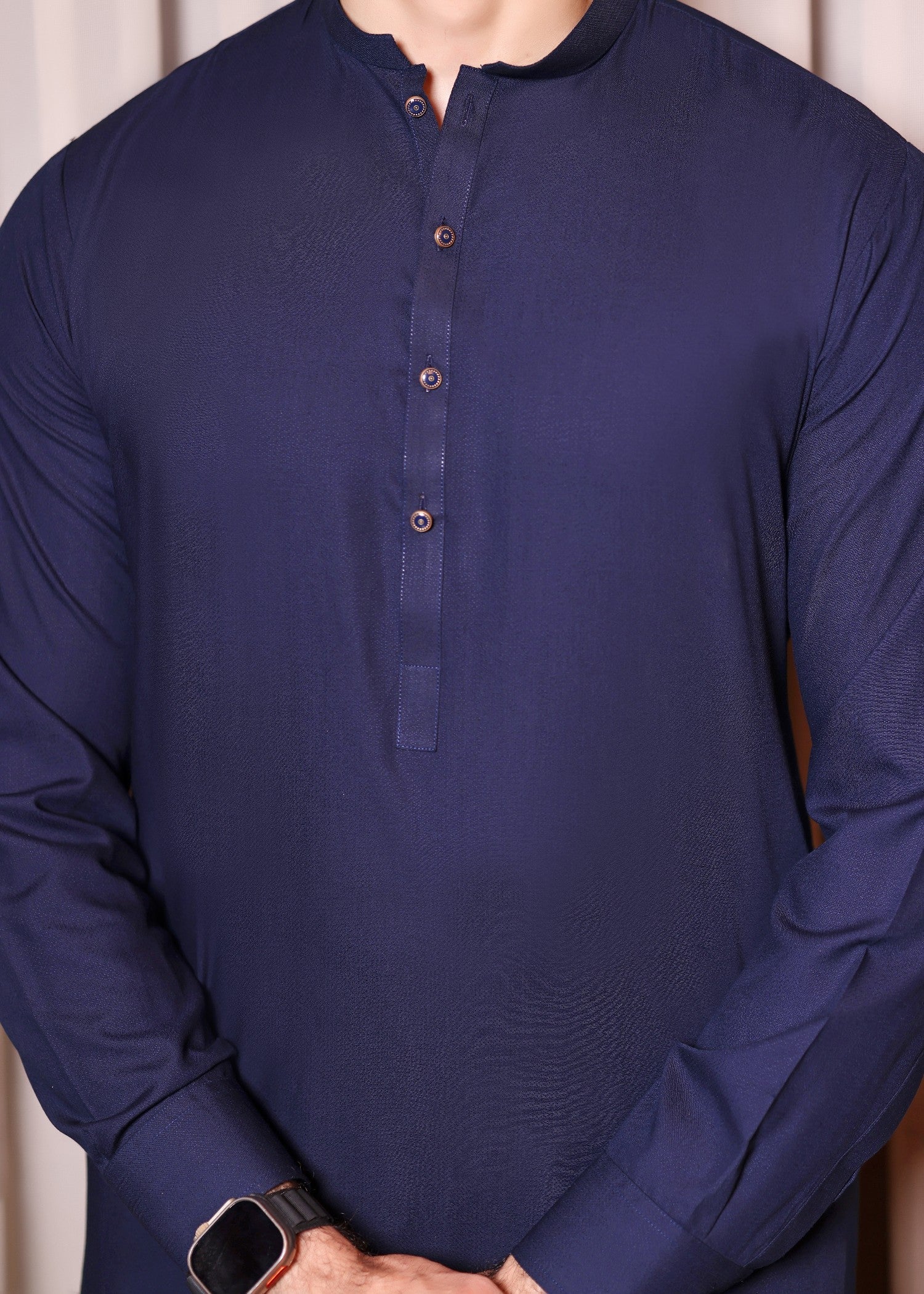 suiting Waistcoat in Blue, gold
