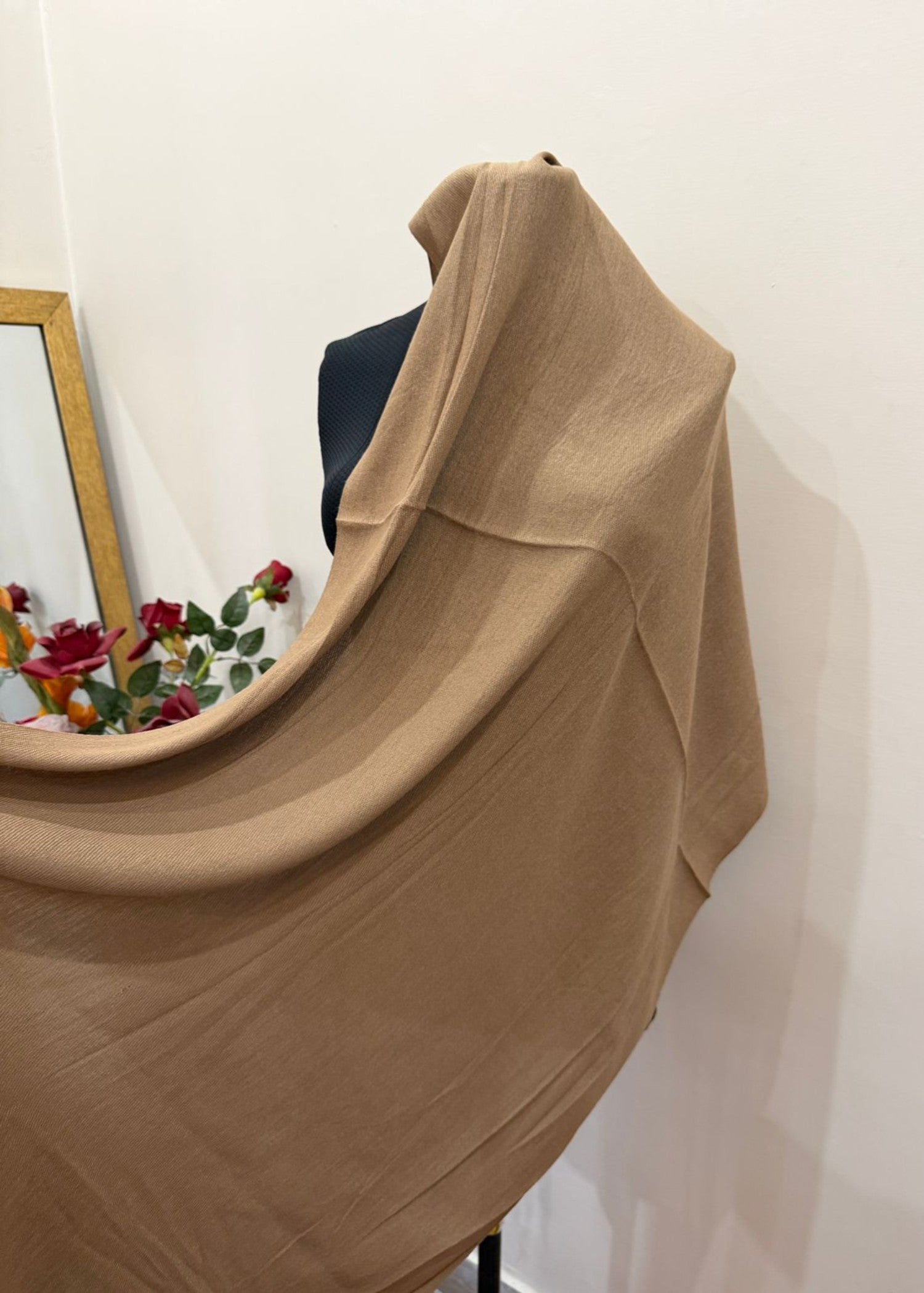 cashmere wool Hijab in Peanut