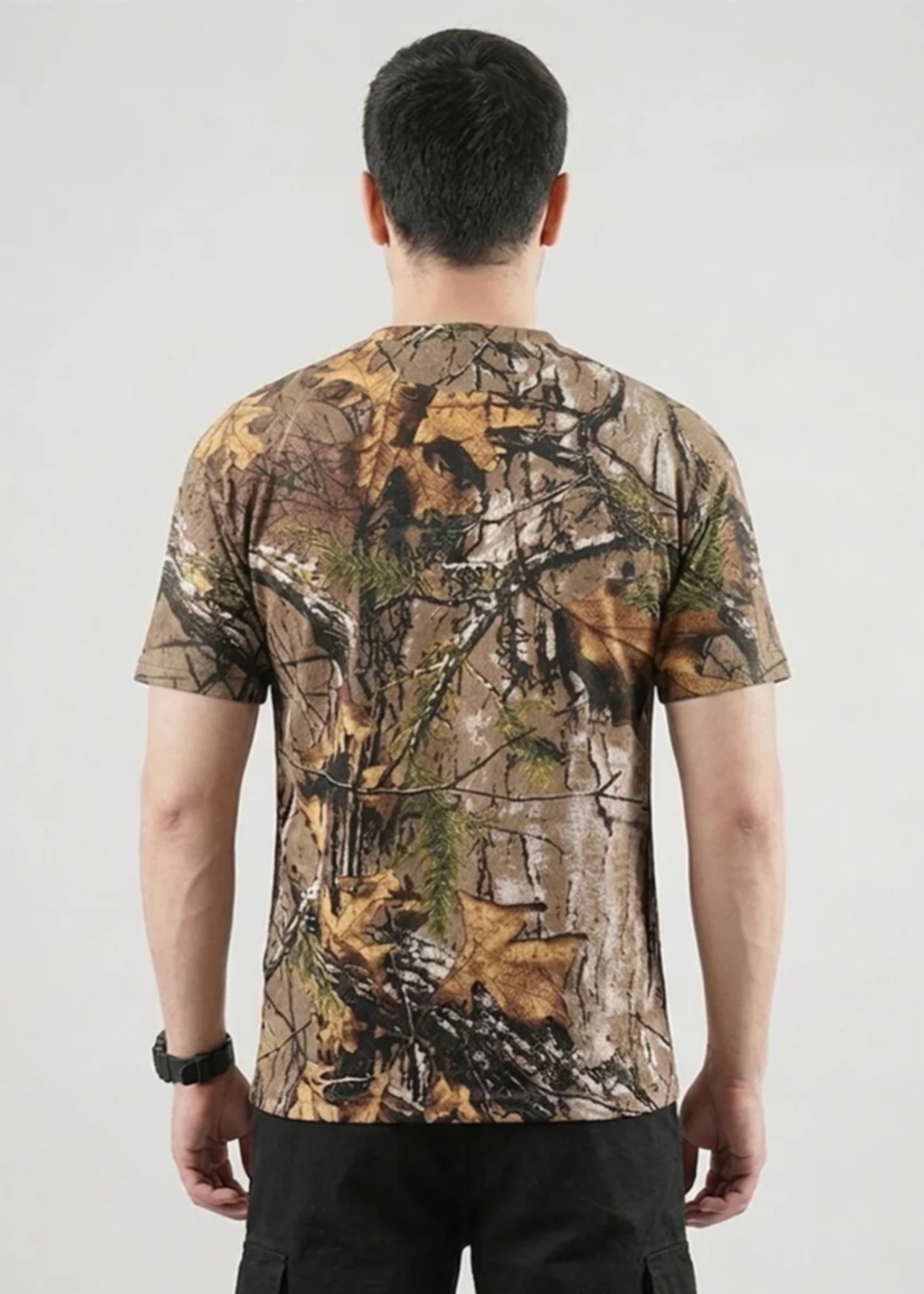 cotton T Shirt in Forest green