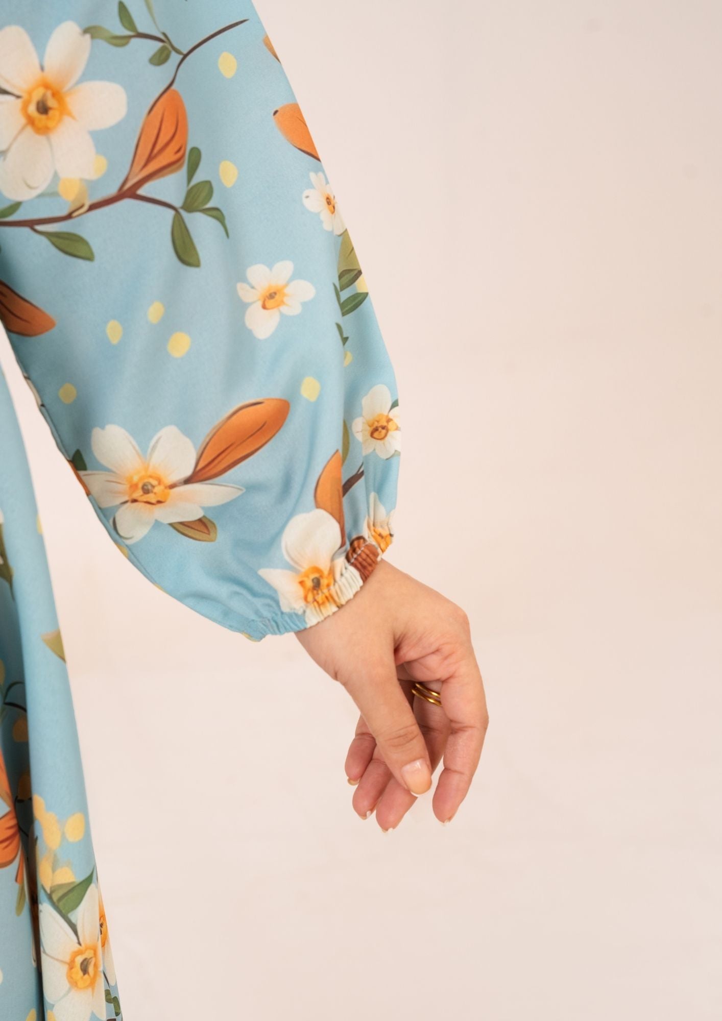 swiss cotton Pishwas in Ice blue