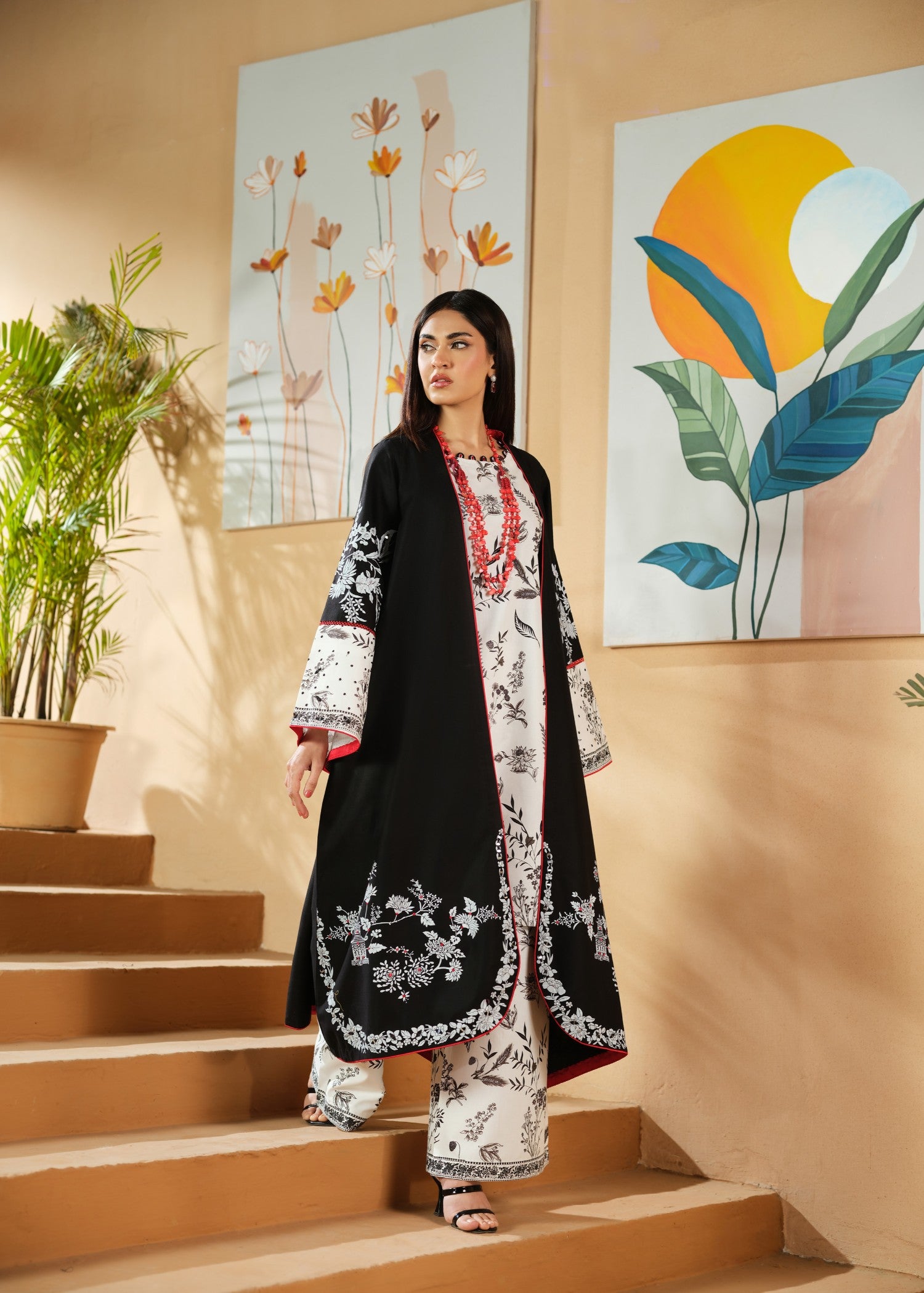 cambric cotton Gown in White