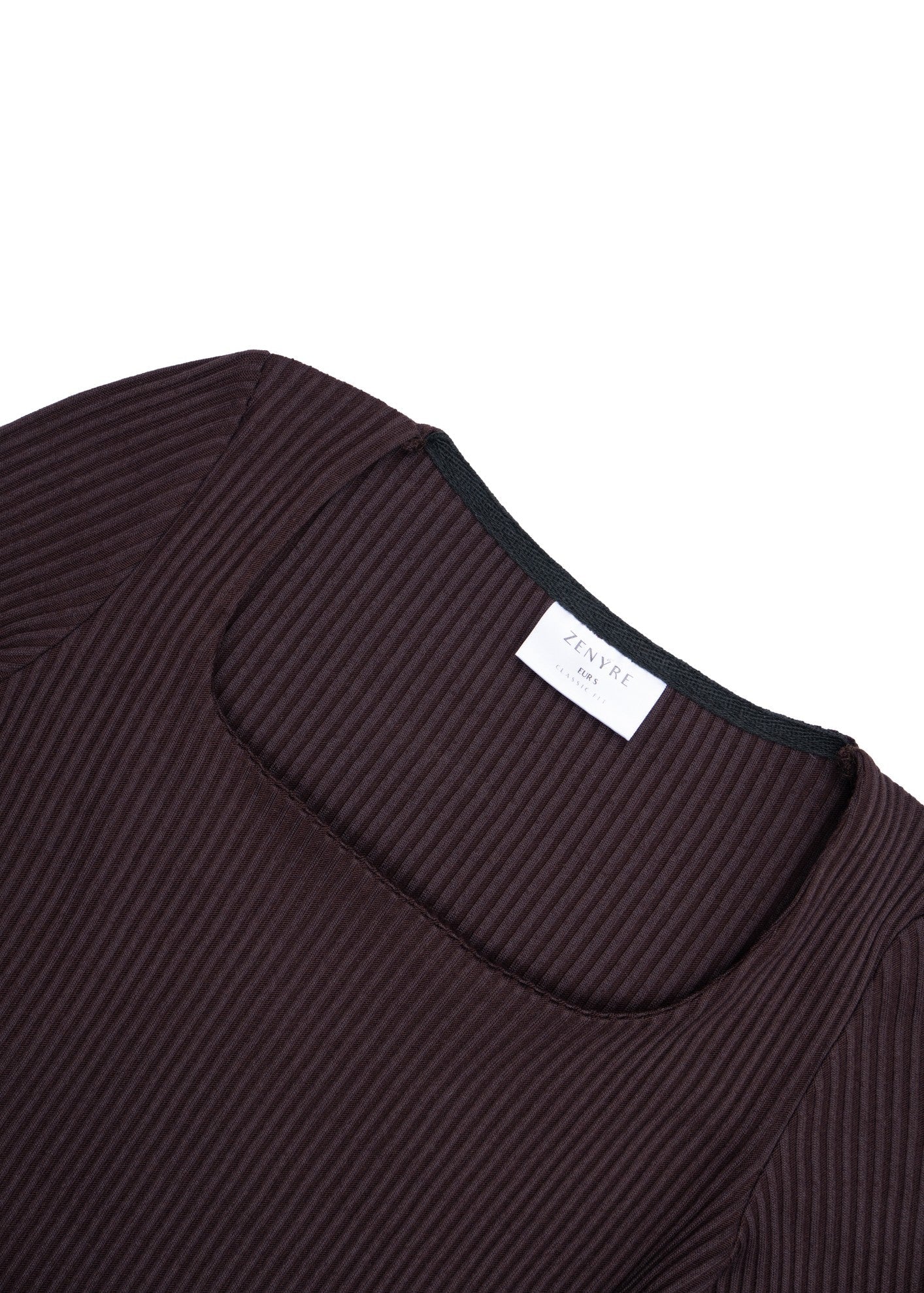 polyester Blouse in Chocolate brown