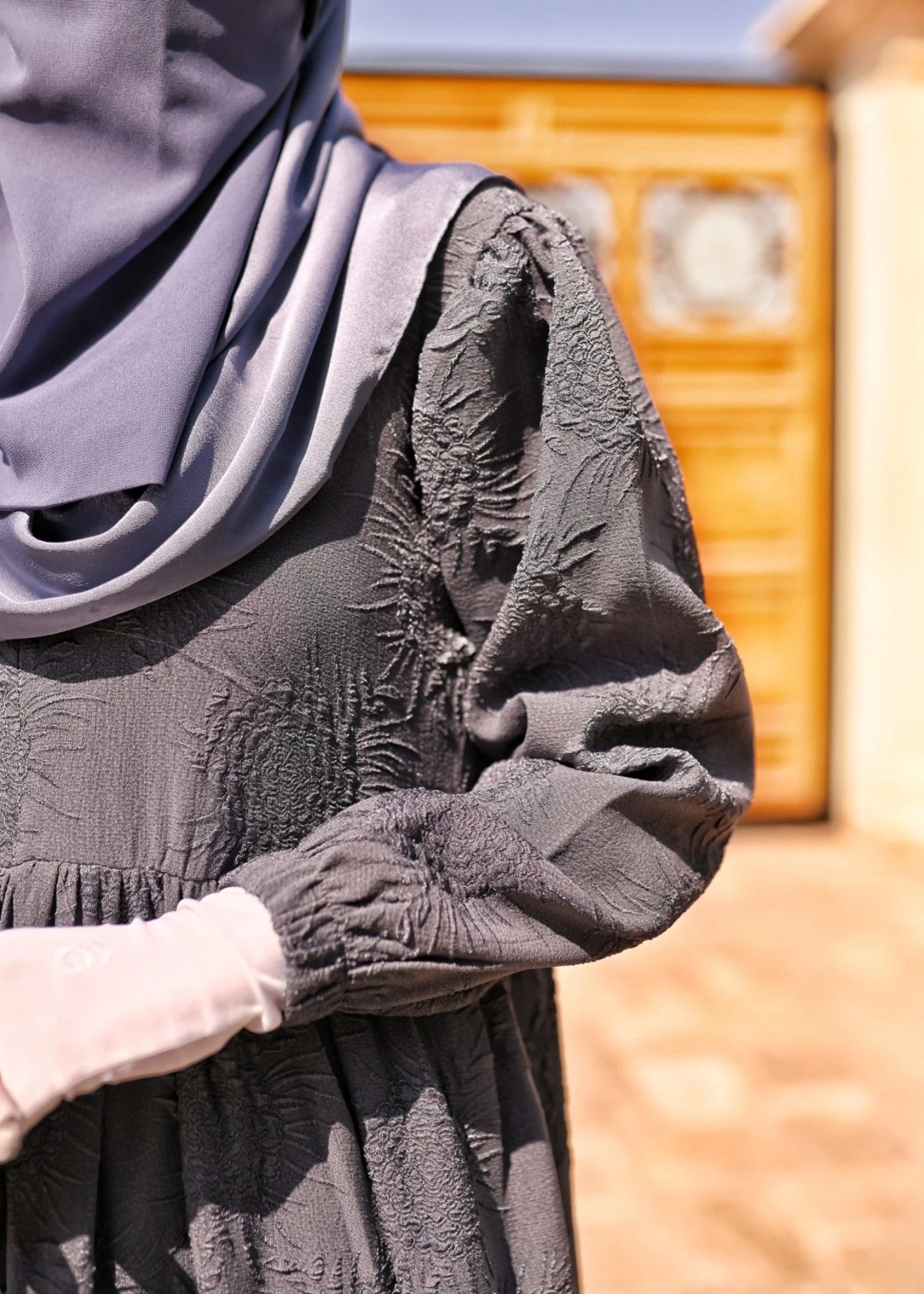 crepe Maxi in Grey