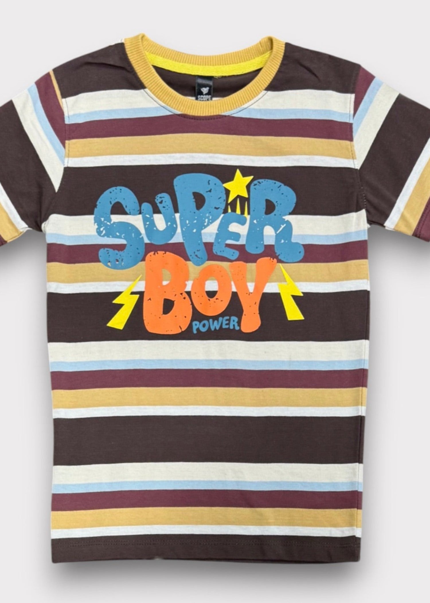 single jersey knit T Shirt in Multi