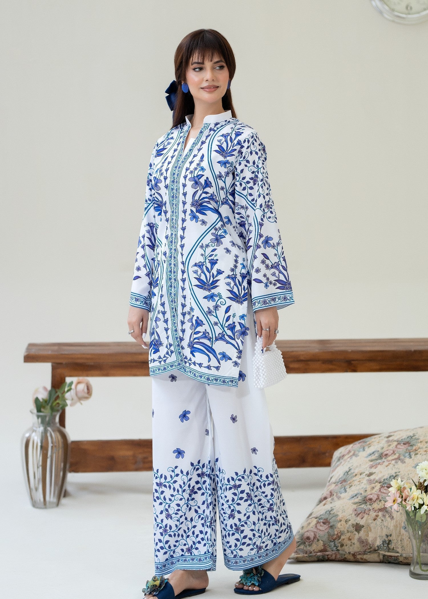 crepe Co Ord Sets in White