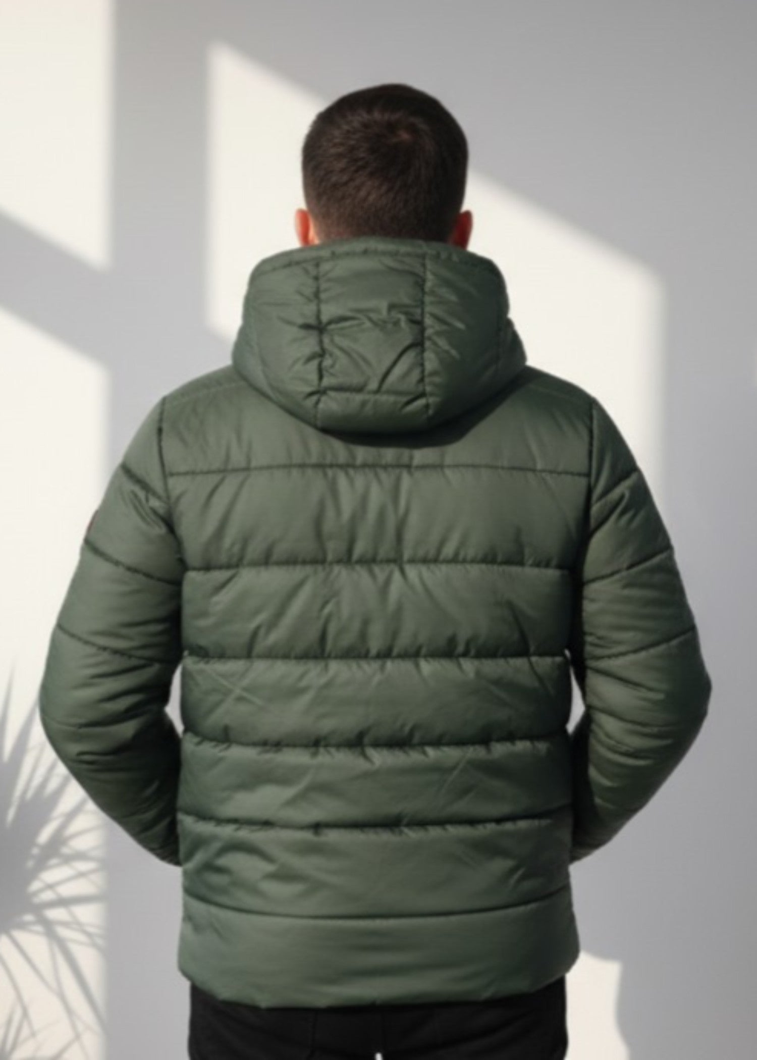 microfiber polyester Jacket in Fern green