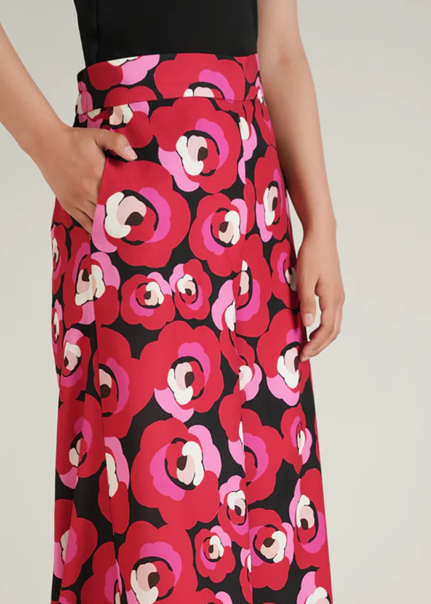 crepe Trousers in Pink