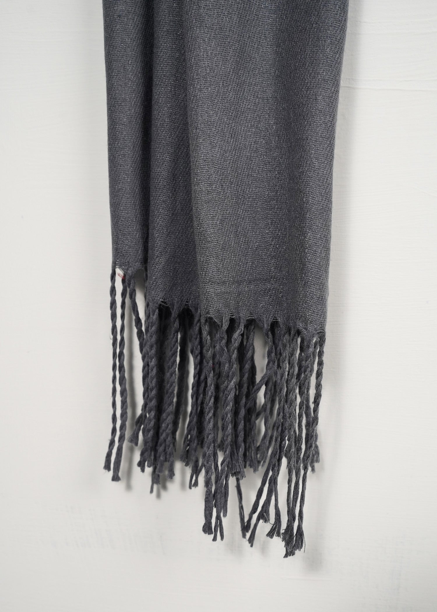 cashmere wool Hijab in Charcoal