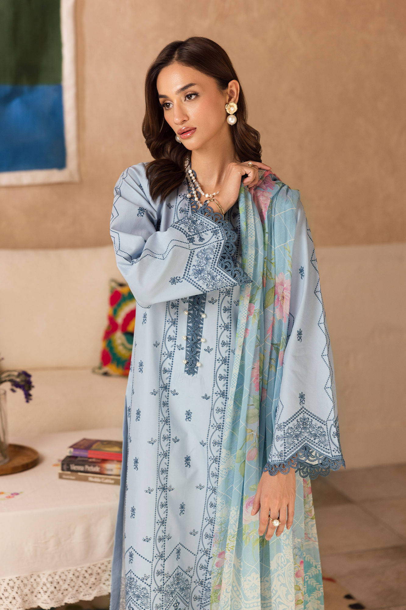 Nissa Chikankari Lawn – N-12