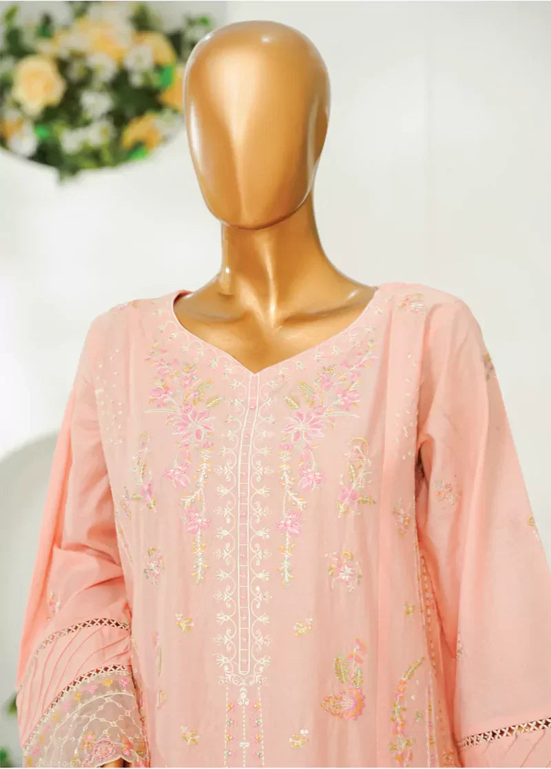 Stitched Luxury Lawn D- 6