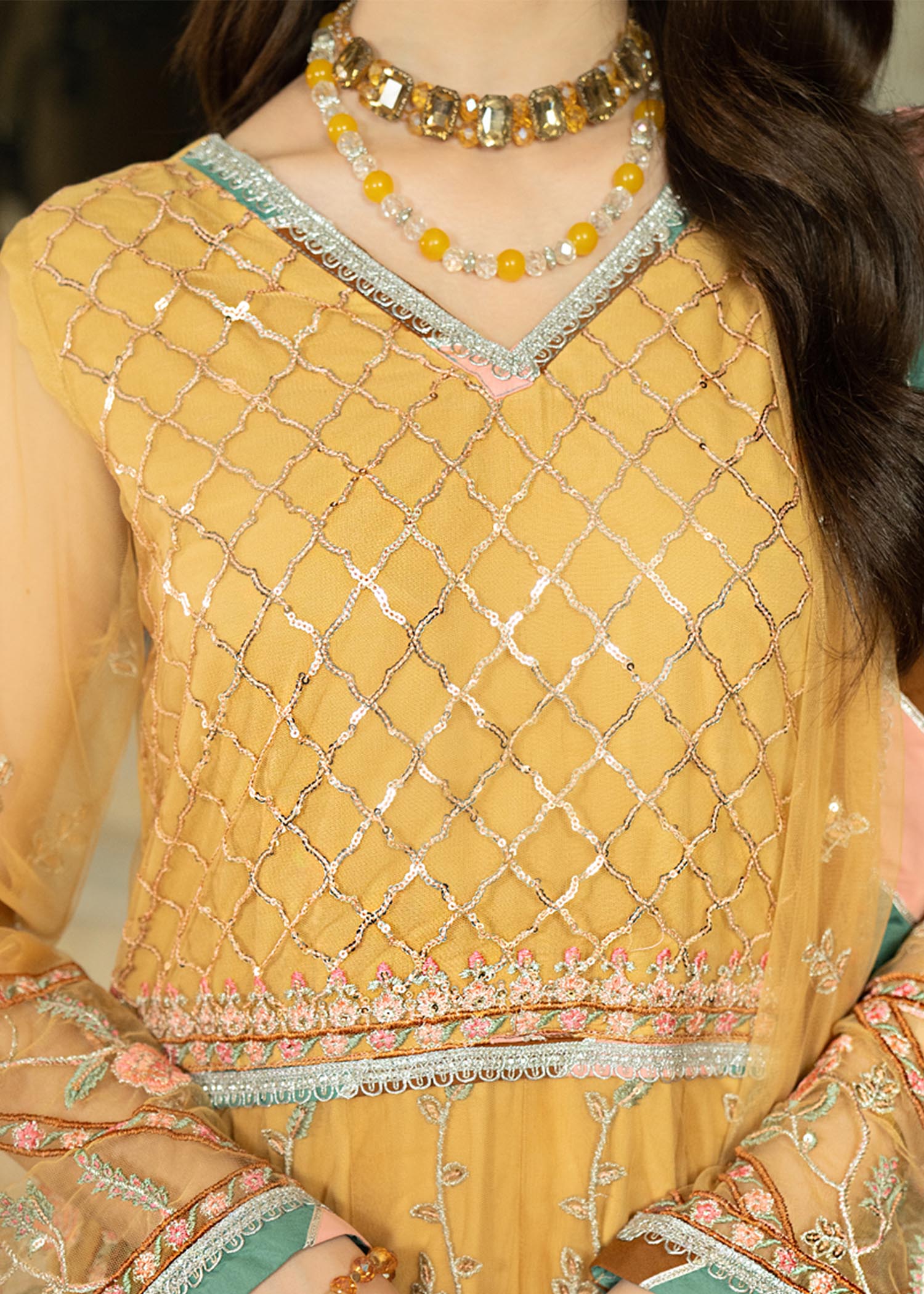 net Unstitched in Yellow