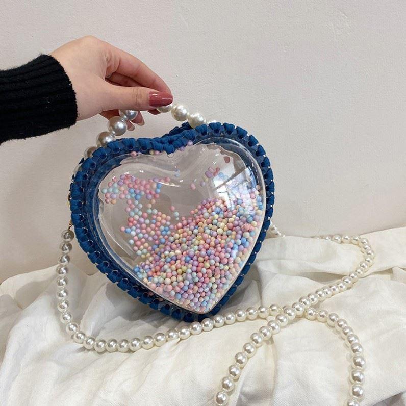 Transparent Pearl Portable Messenger Bag