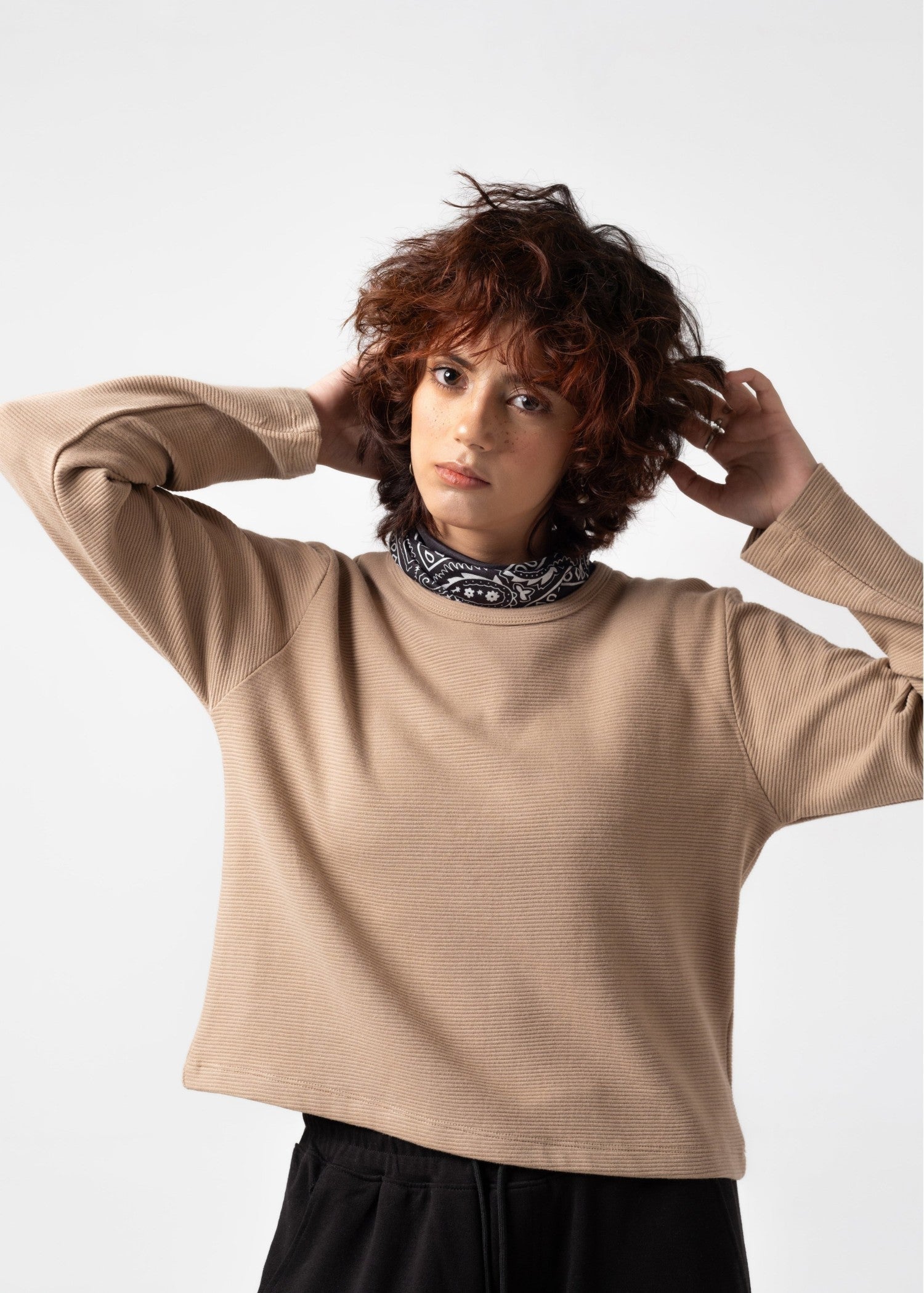 cotton Top in Camel brown